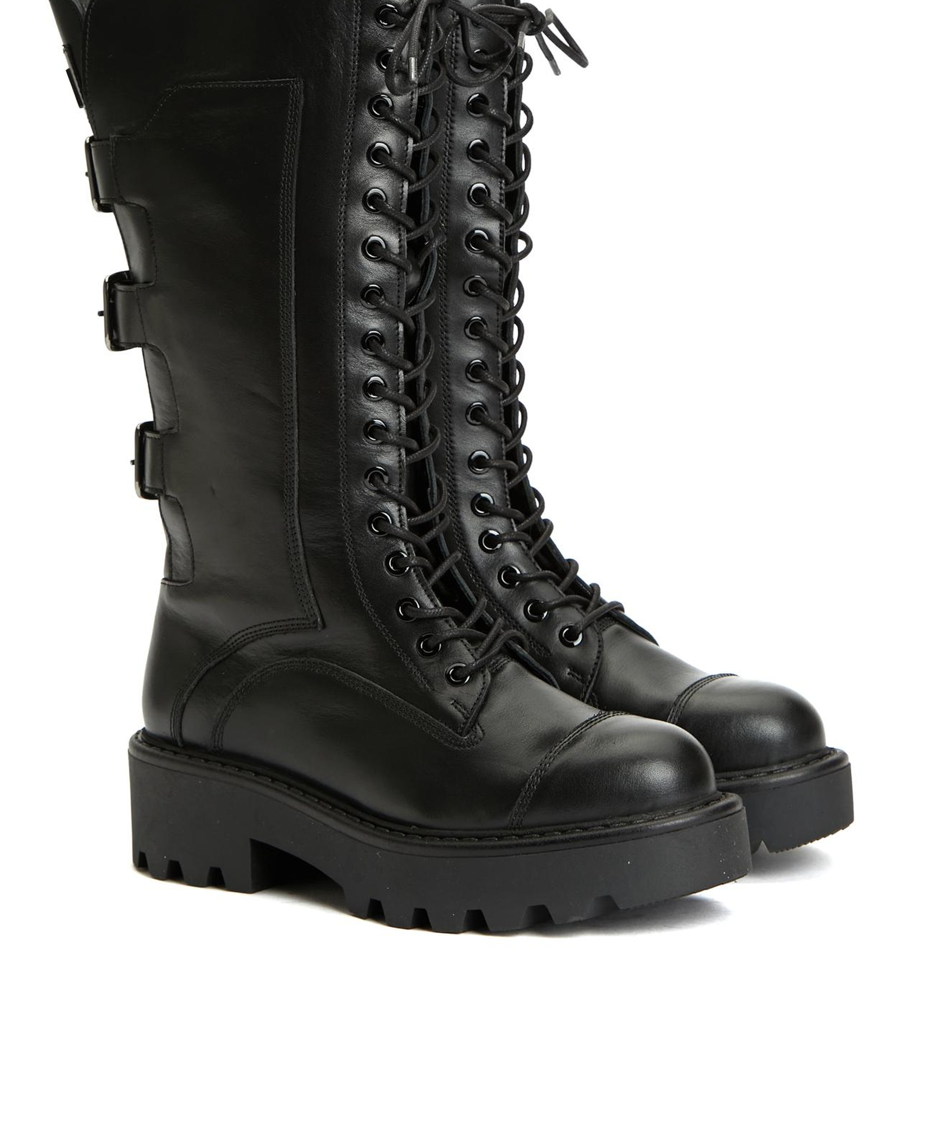 Divarese Kadın Siyah Deri Postal Bot