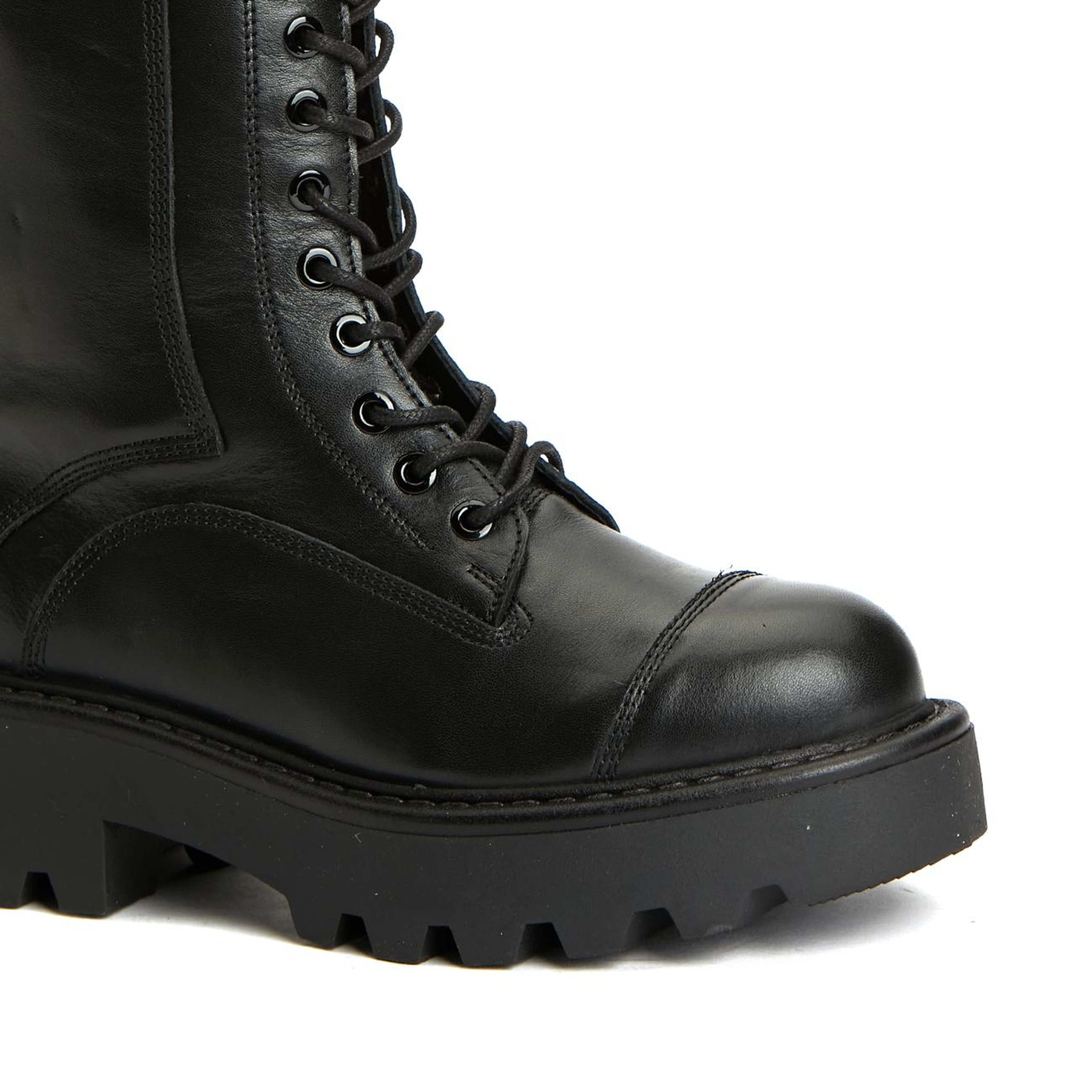 Divarese Kadın Siyah Deri Postal Bot