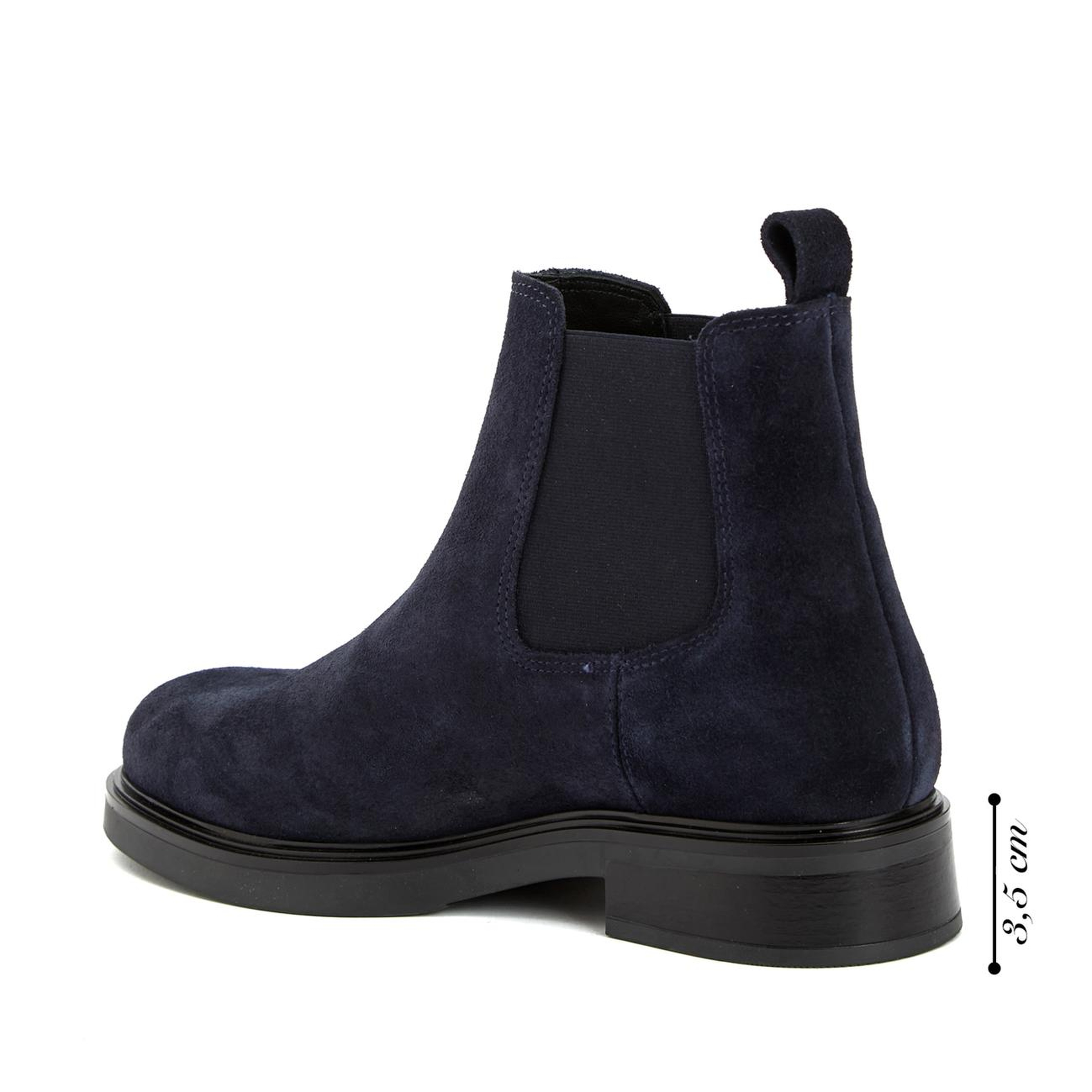 Divarese Kadın Lacivert Chelsea Süet Deri Bot