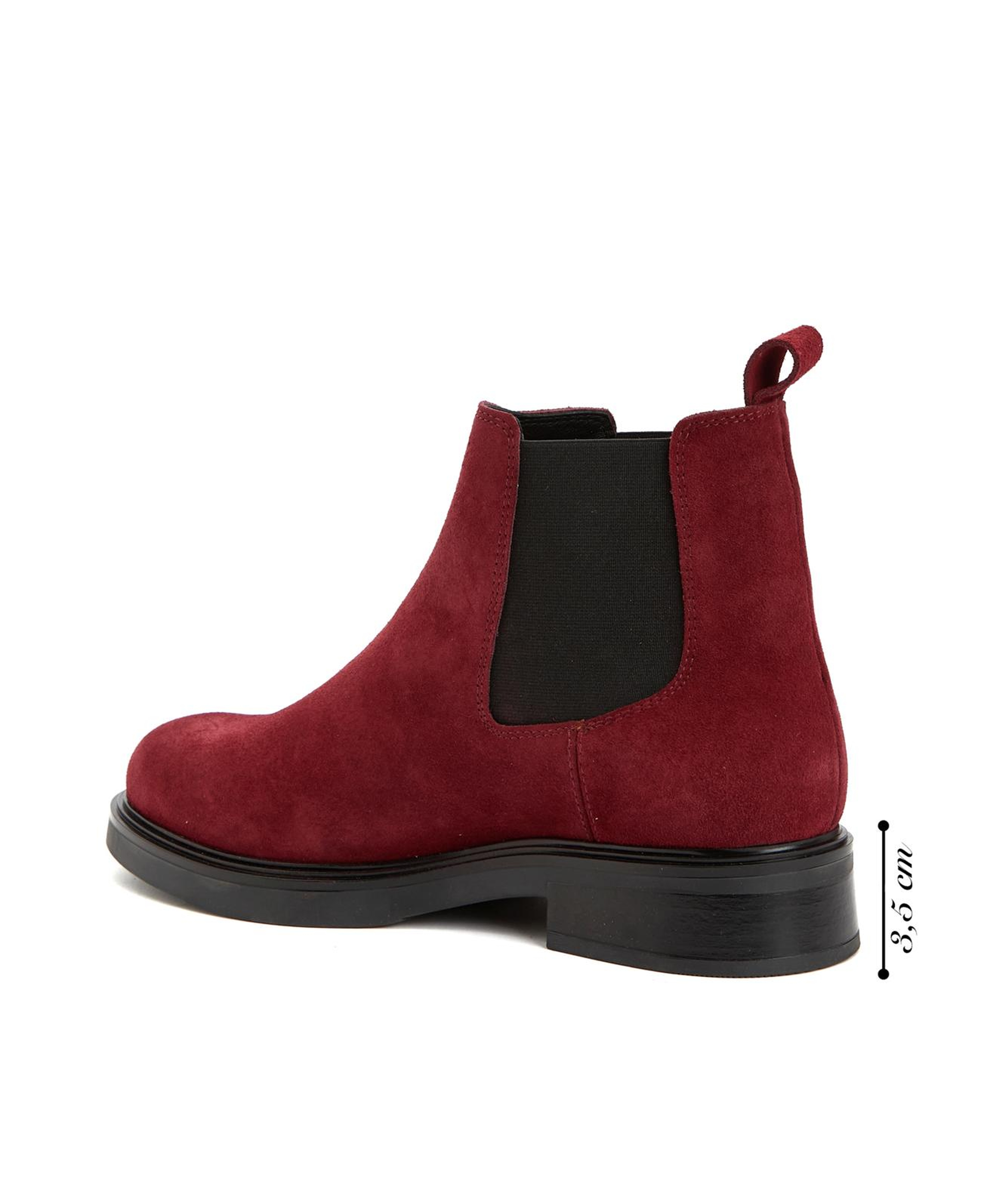 Divarese Kadın Bordo Chelsea Süet Deri Bot