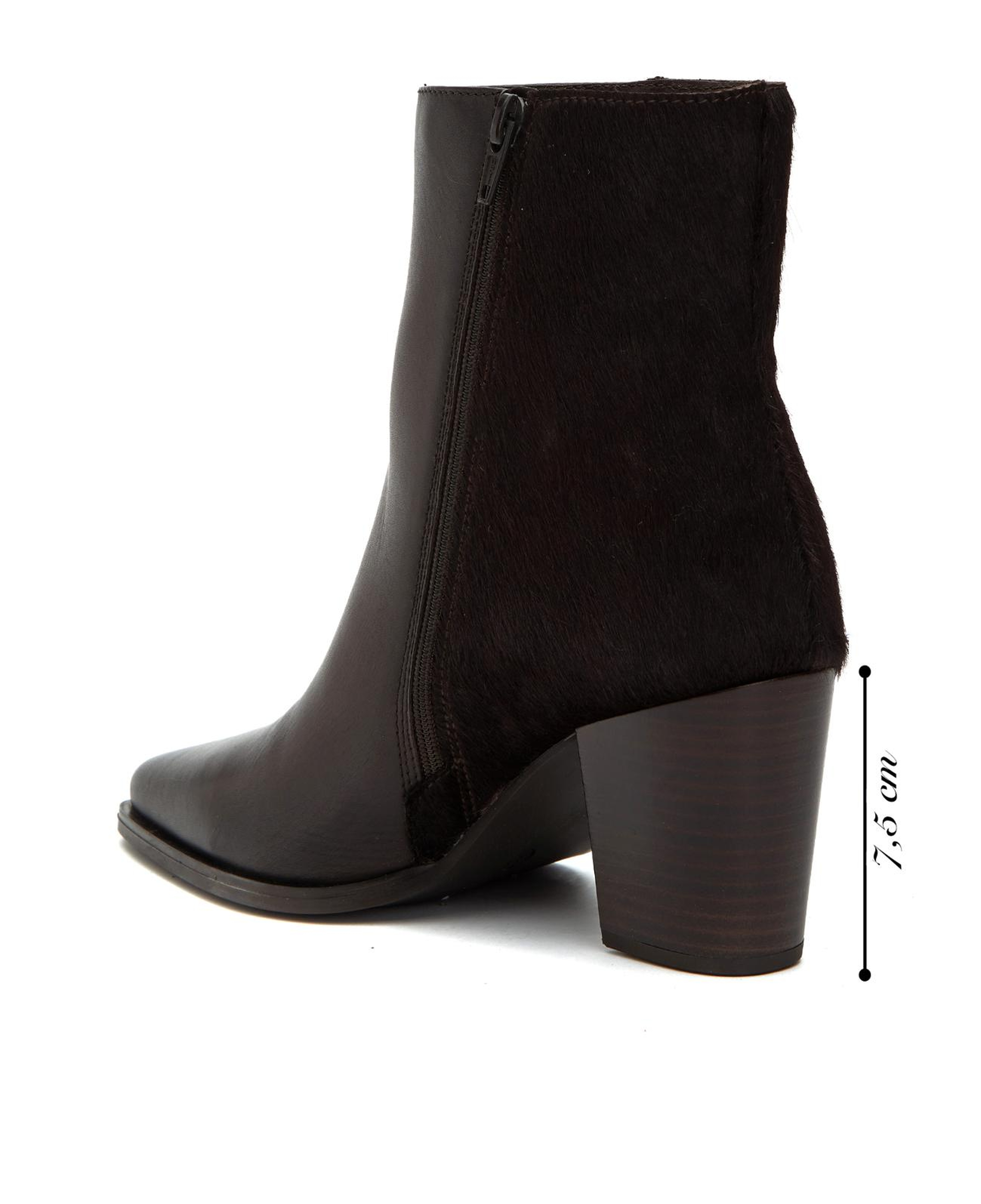 Divarese Kadın Kahverengi Tay Tüyü Detaylı Western Deri Bot