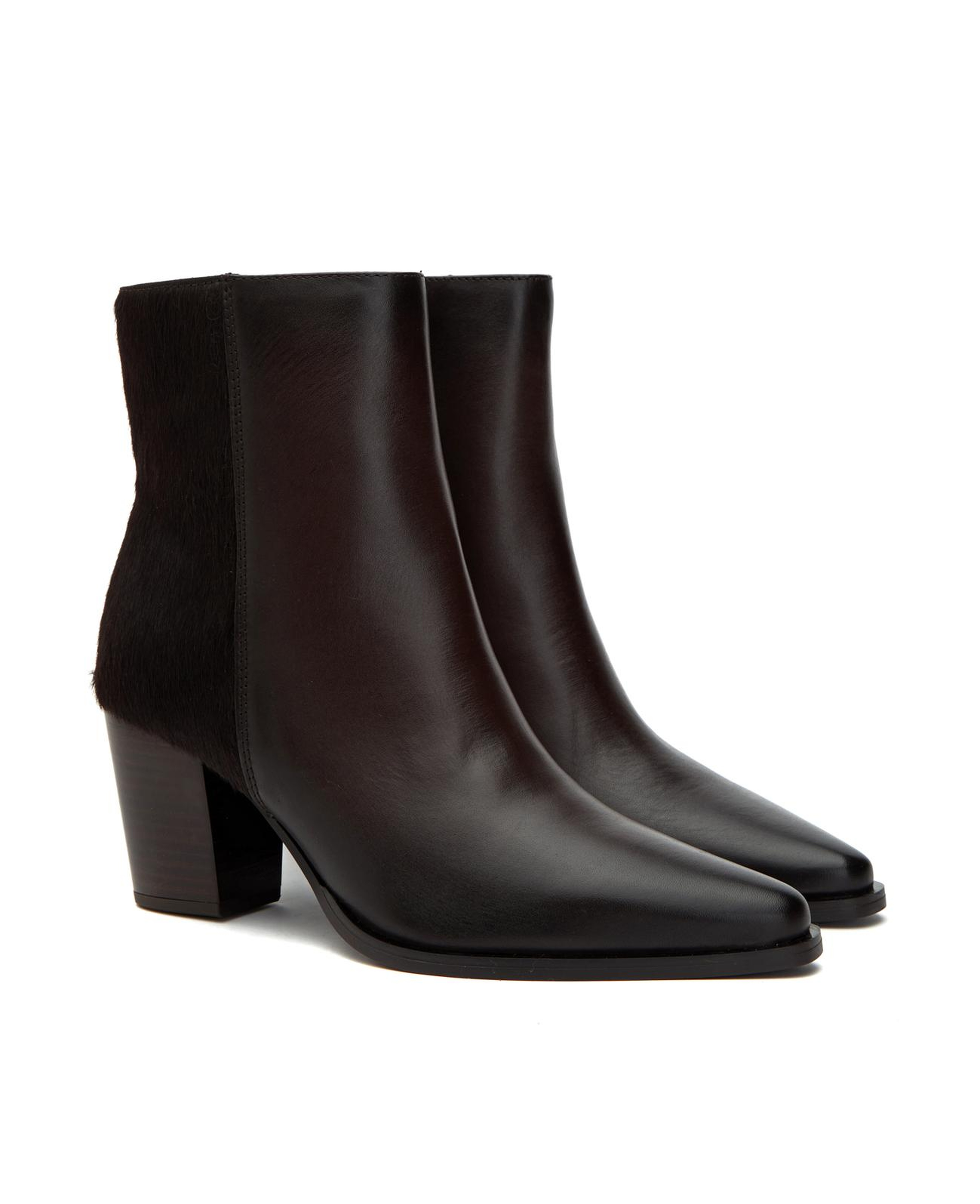 Divarese Kadın Kahverengi Tay Tüyü Detaylı Western Deri Bot