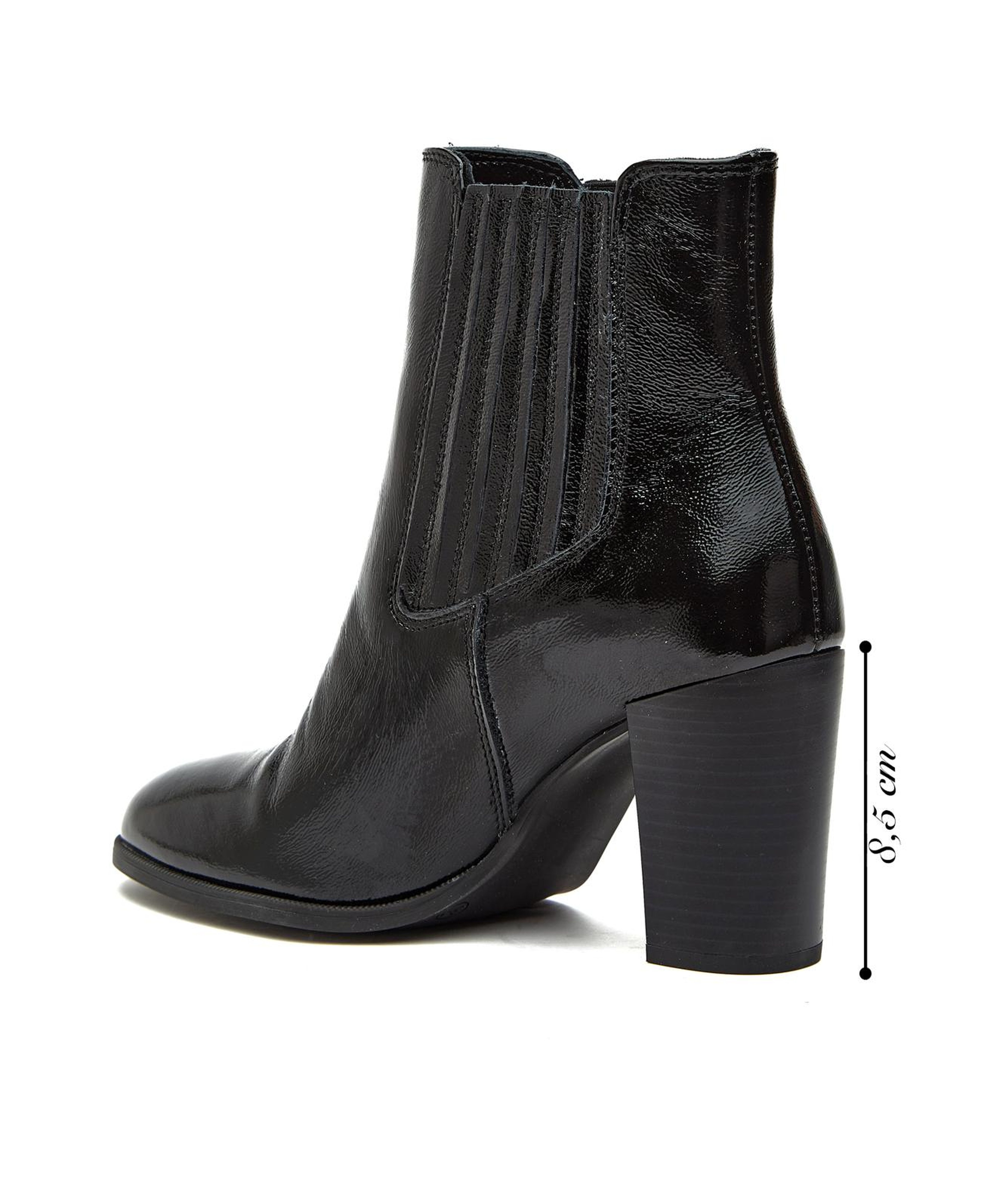 Divarese Kadın Siyah Chelsea Deri Bot