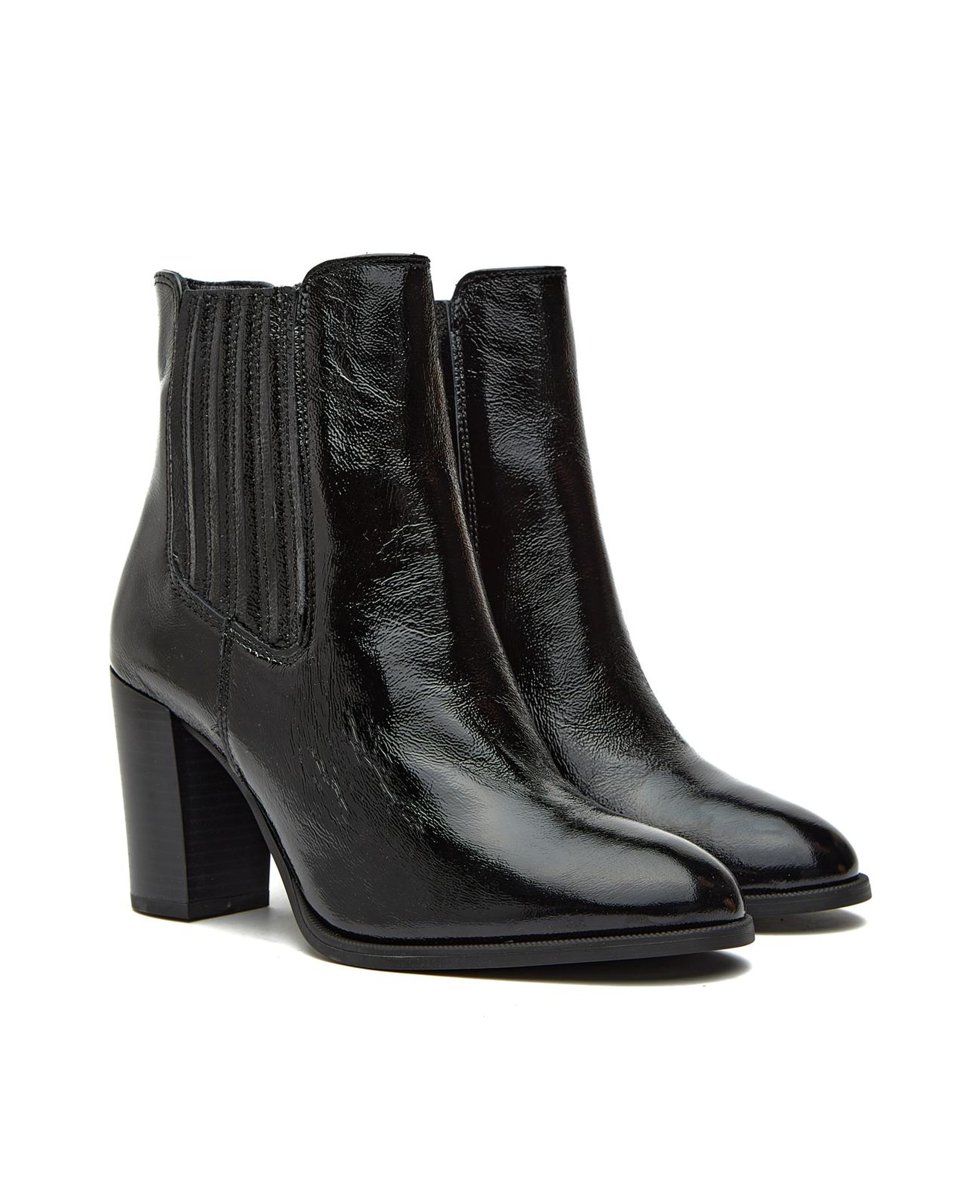 Divarese Kadın Siyah Chelsea Deri Bot