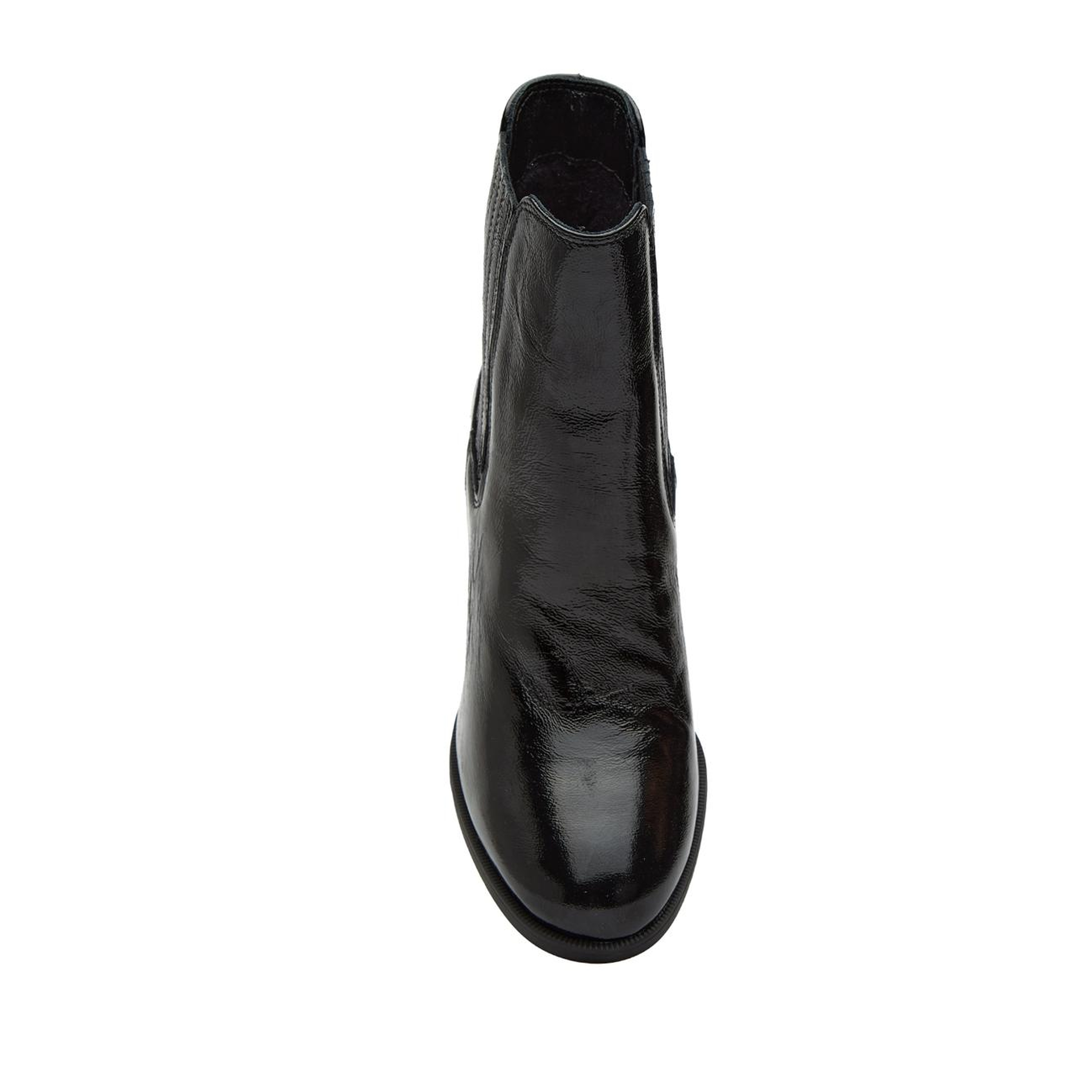 Divarese Kadın Siyah Chelsea Deri Bot