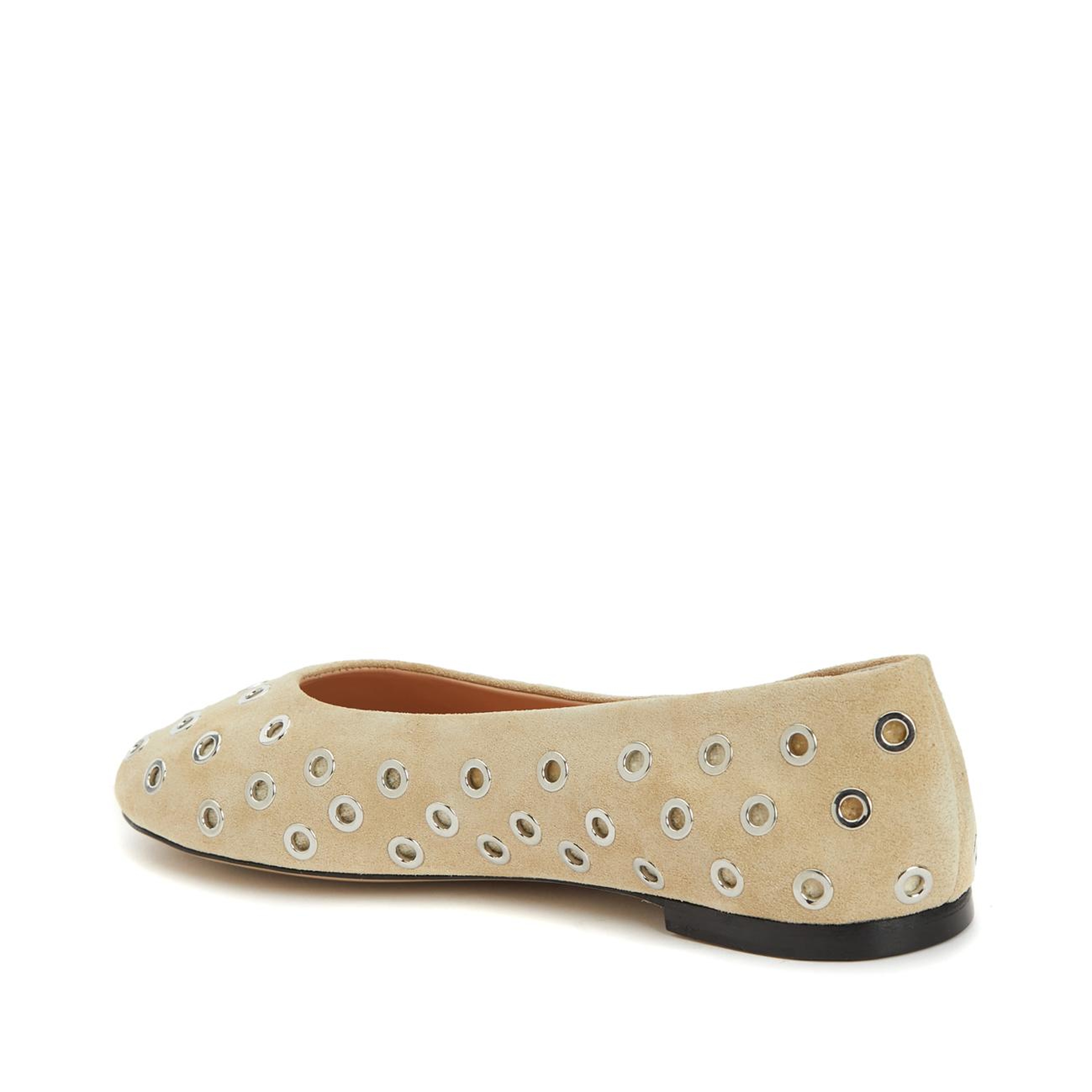 Divarese Kadın Bej Kapsül Detaylı Deri Babet