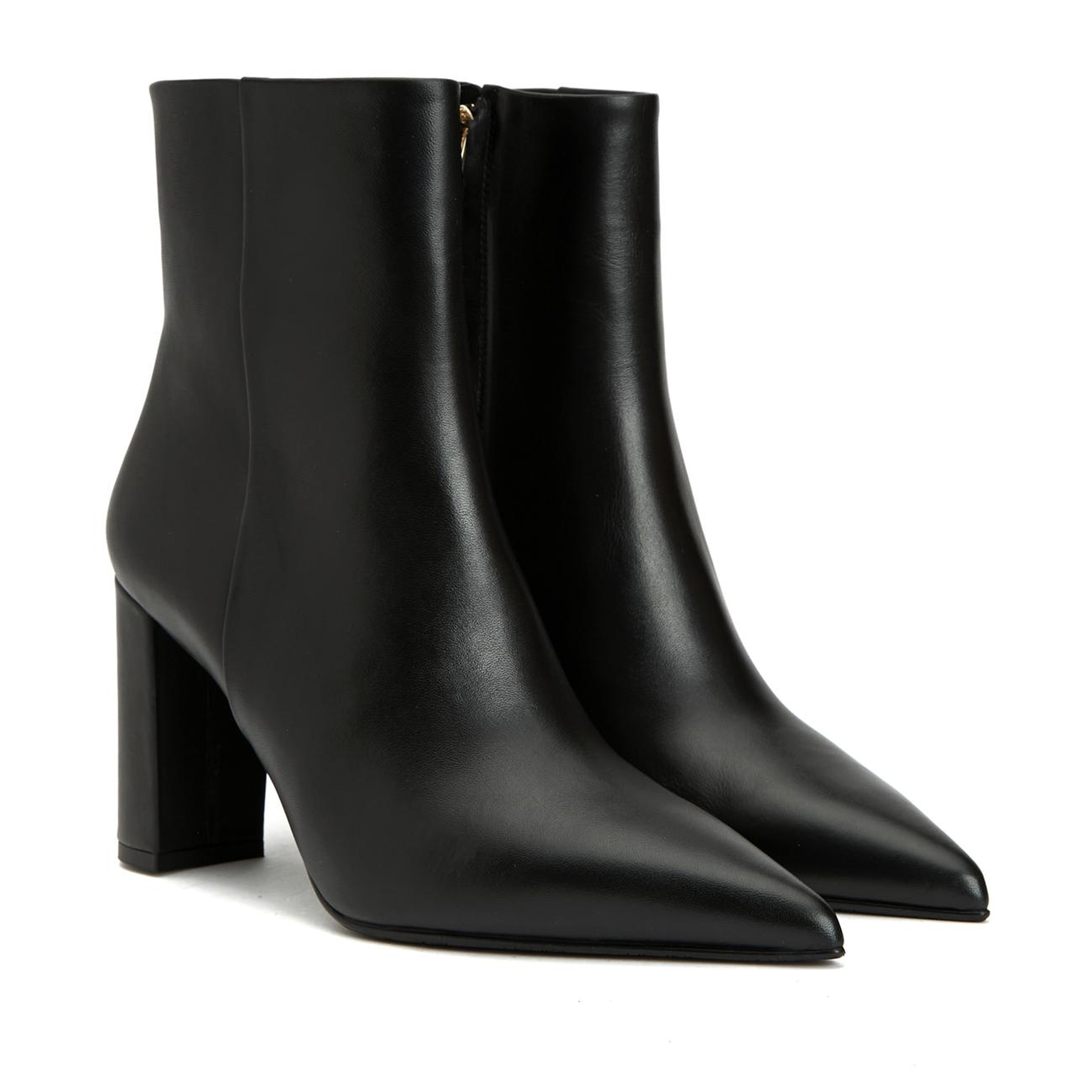 George Hogg Kadın Siyah Fermuarlı Deri Bot