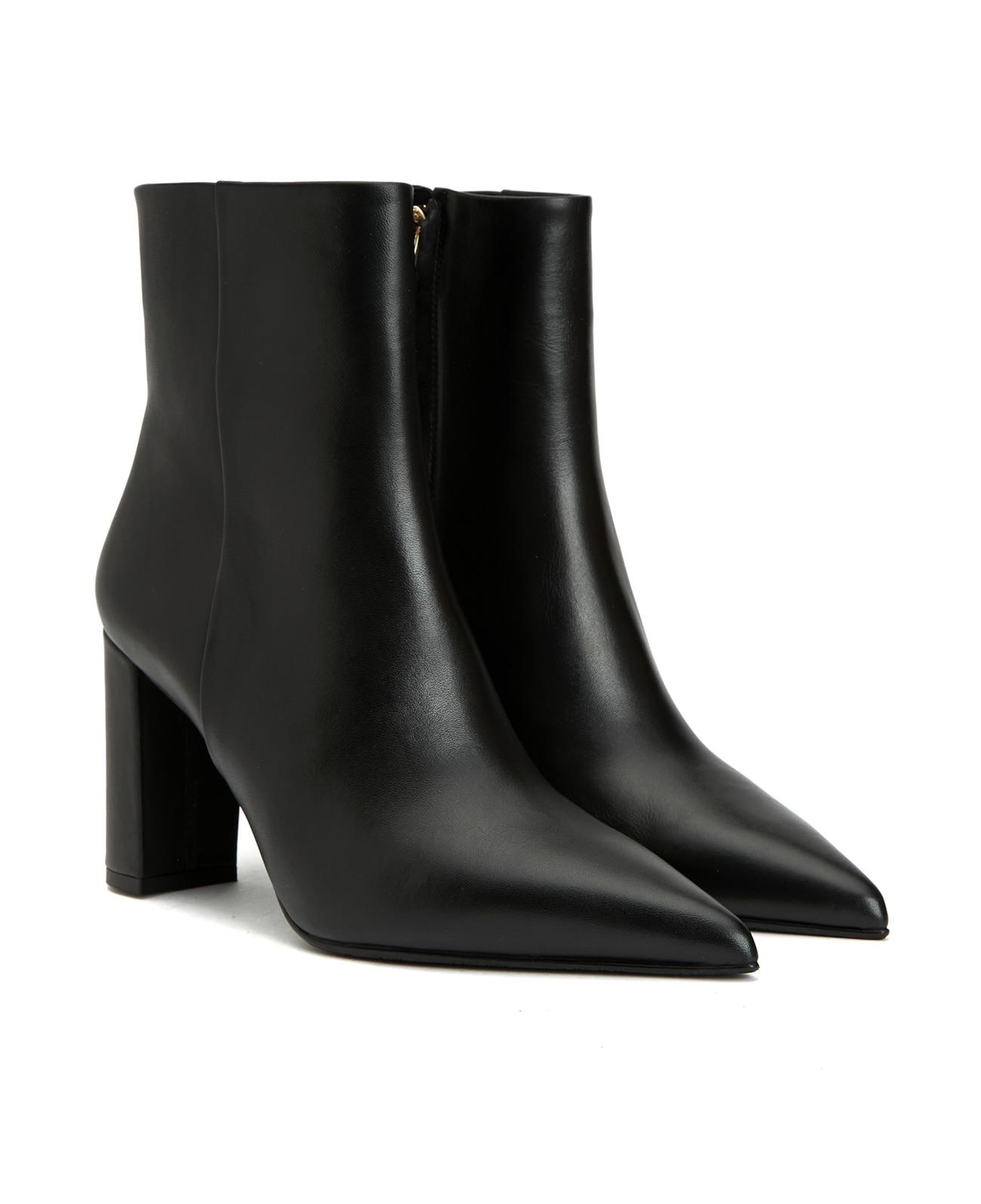 George Hogg Kadın Siyah Fermuarlı Deri Bot