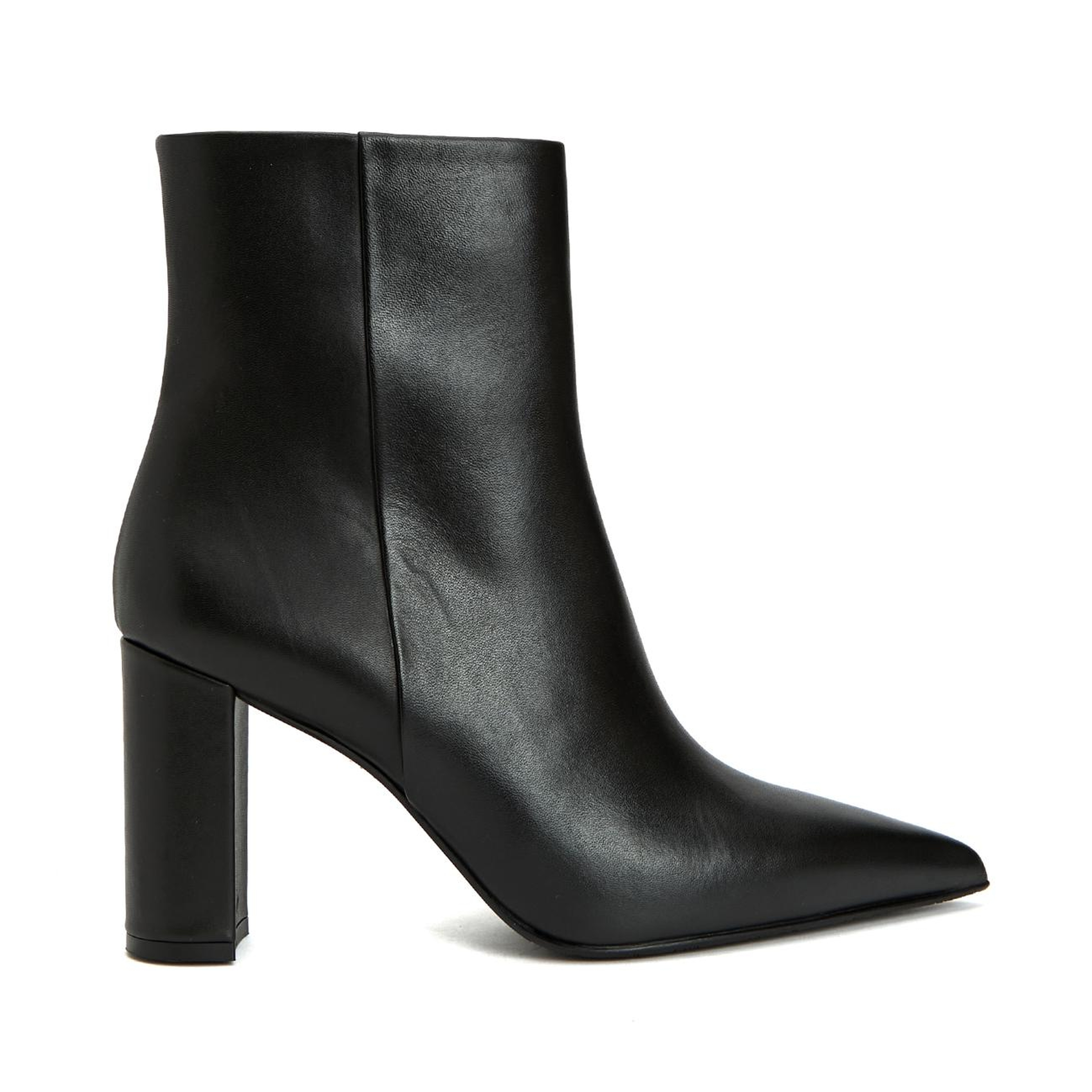 George Hogg Kadın Siyah Fermuarlı Deri Bot