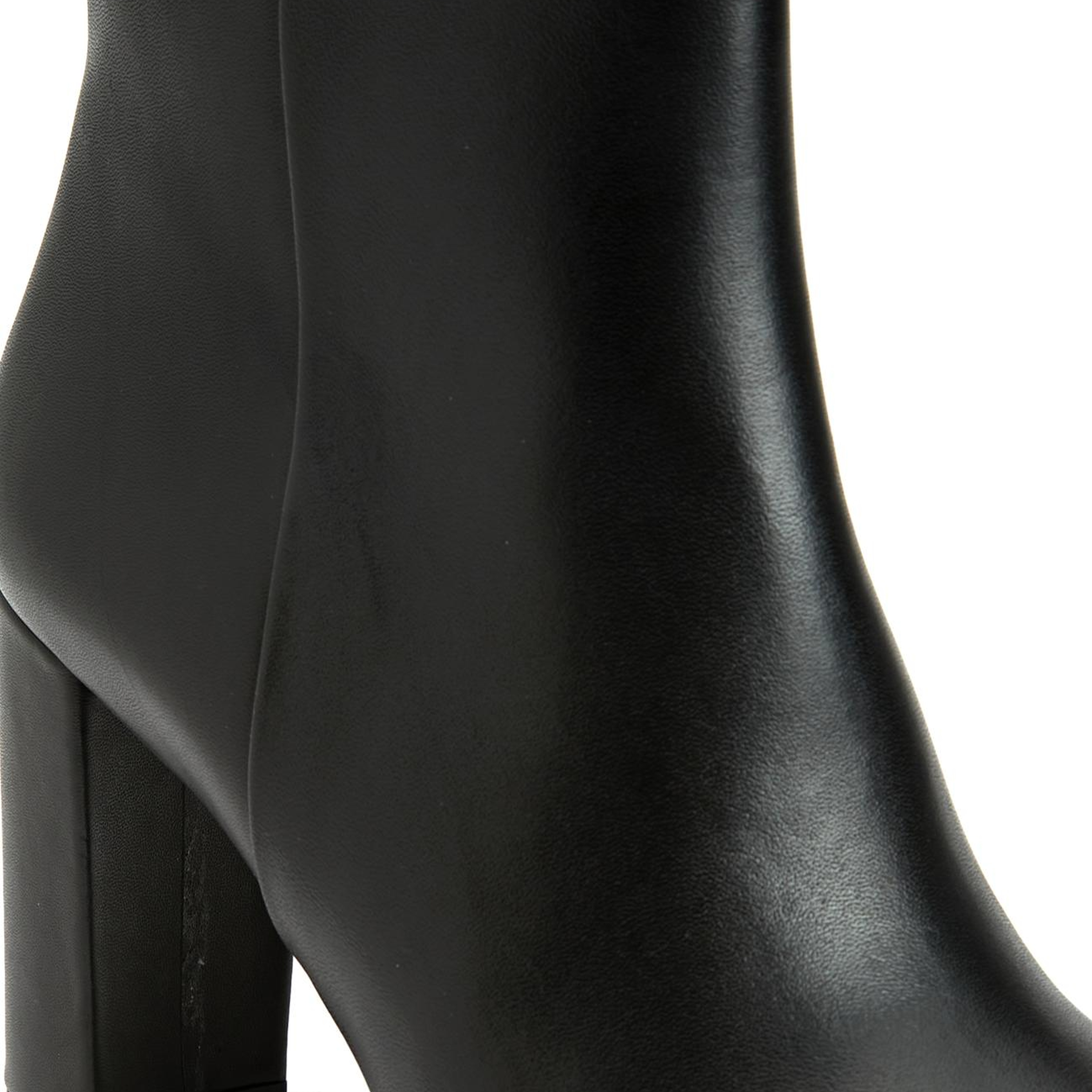 George Hogg Kadın Siyah Fermuarlı Deri Bot