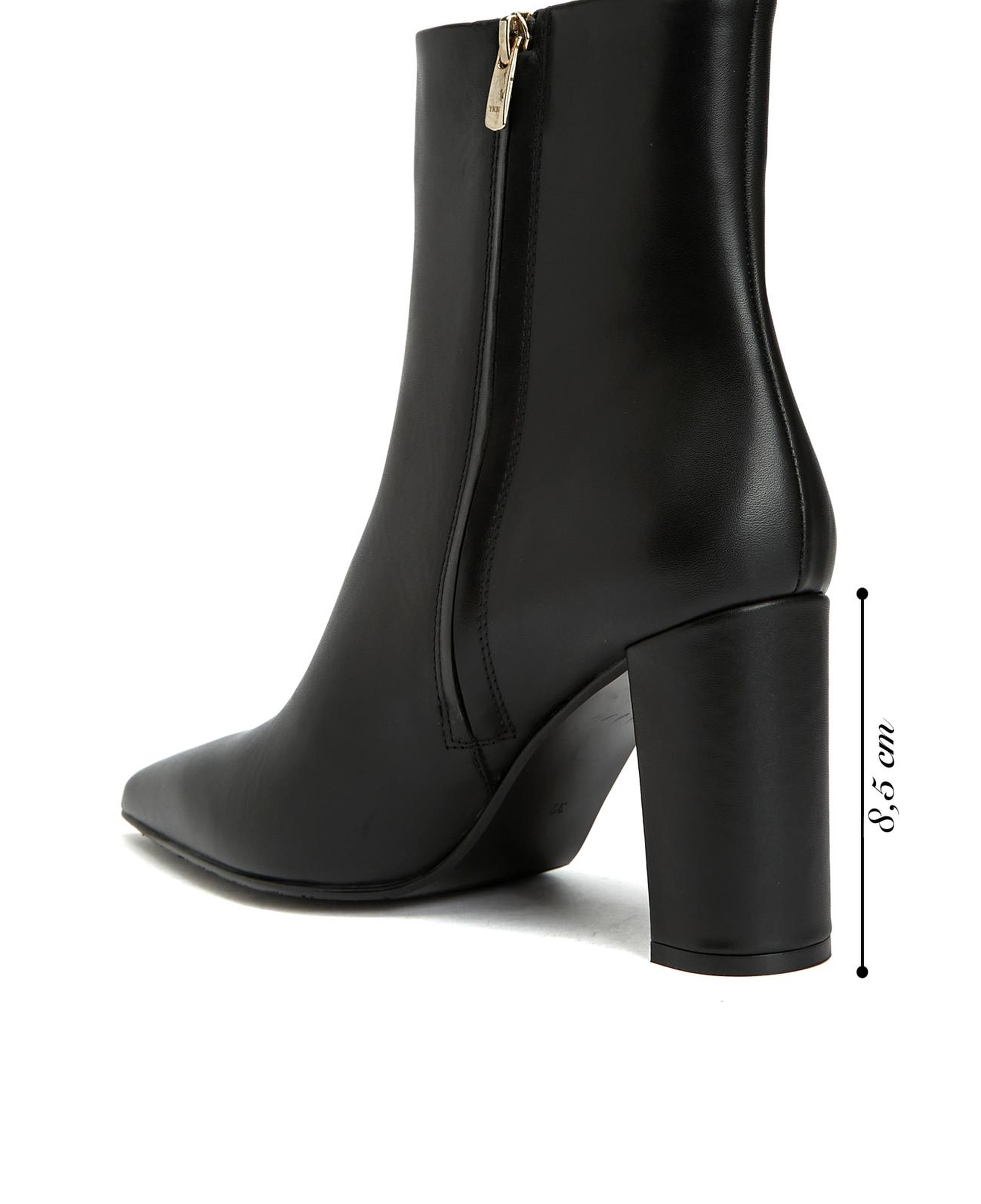 George Hogg Kadın Siyah Fermuarlı Deri Bot