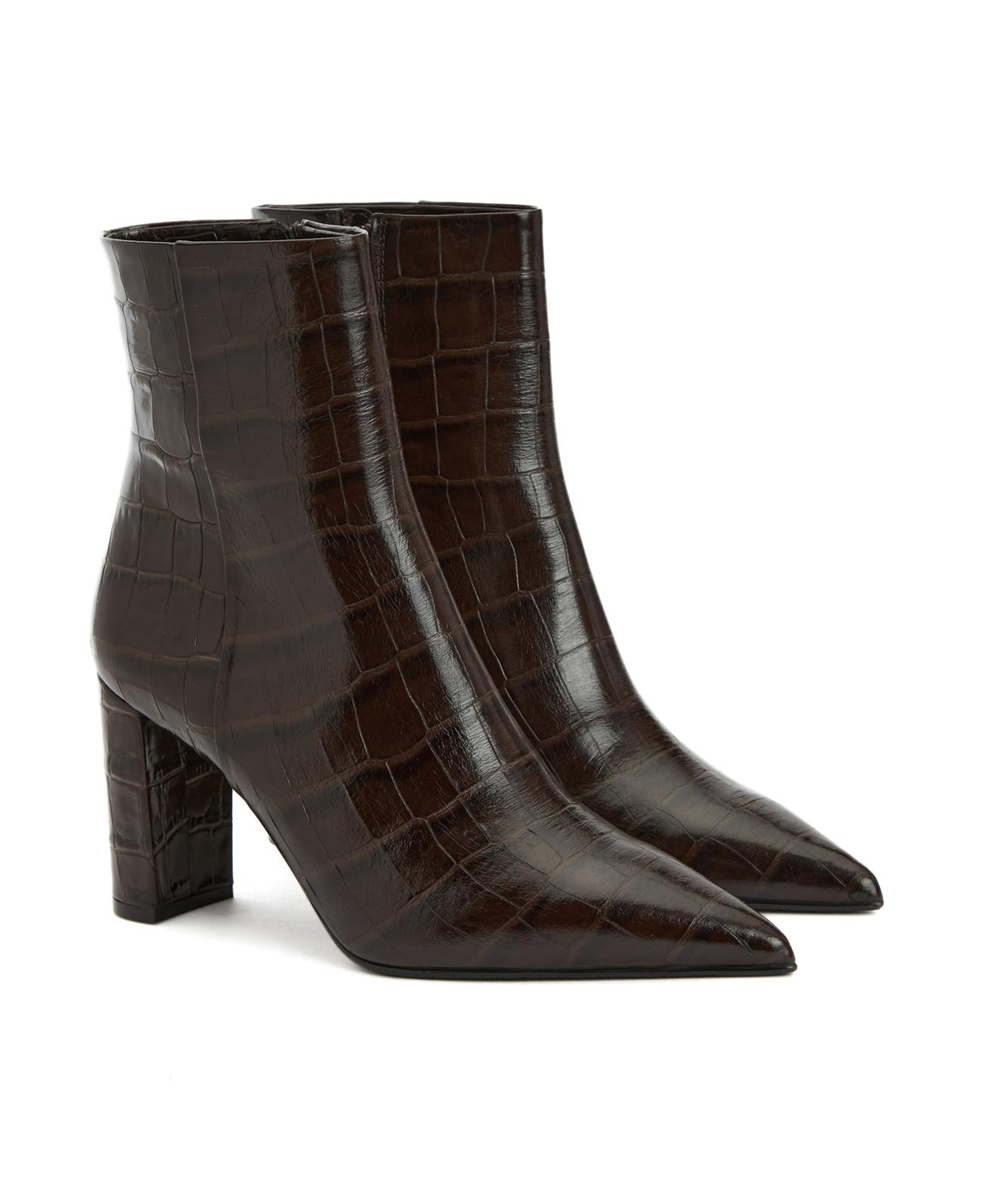 George Hogg Kadın Kahverengi Fermuarlı Deri Bot