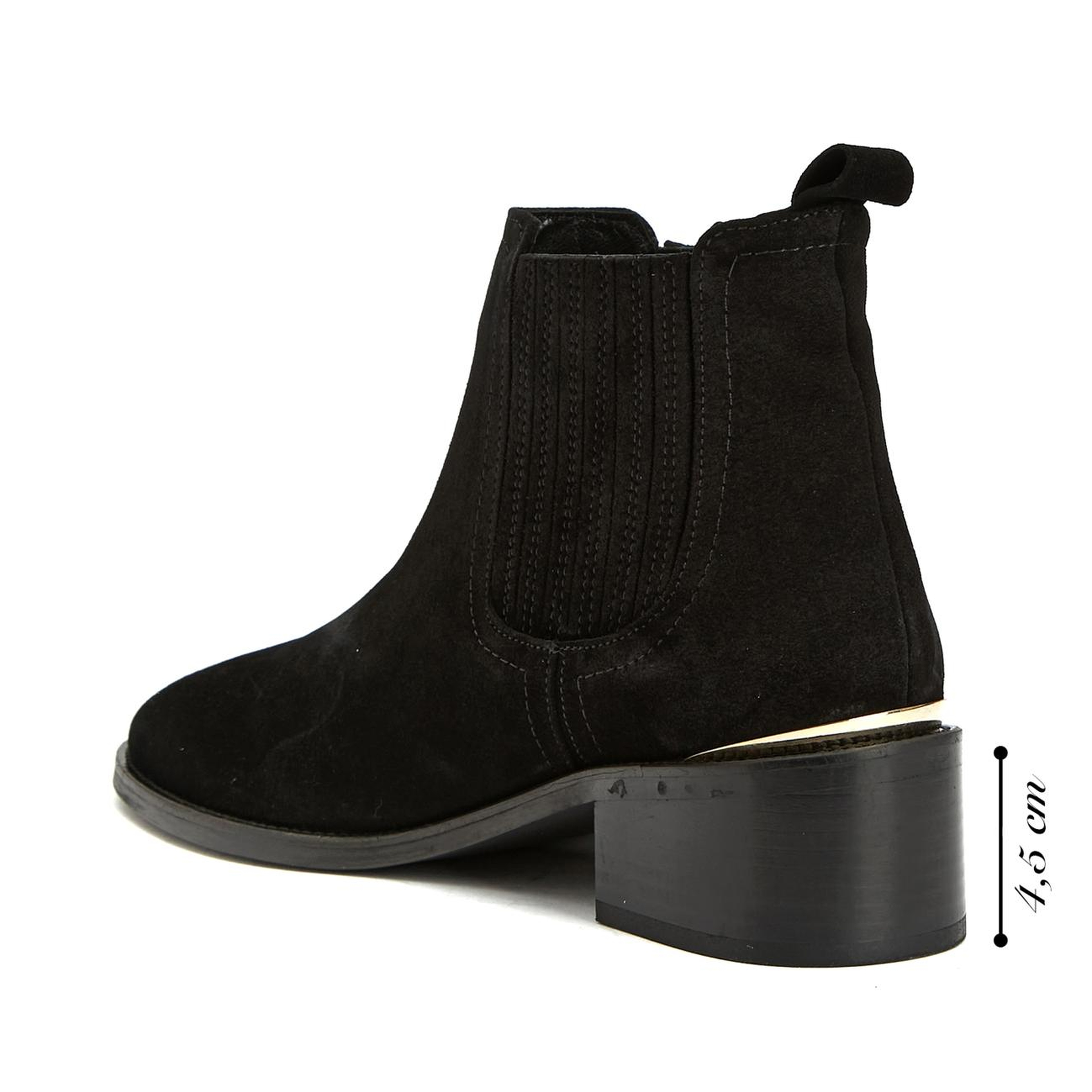 George Hogg Kadın Siyah Süet Western Bot