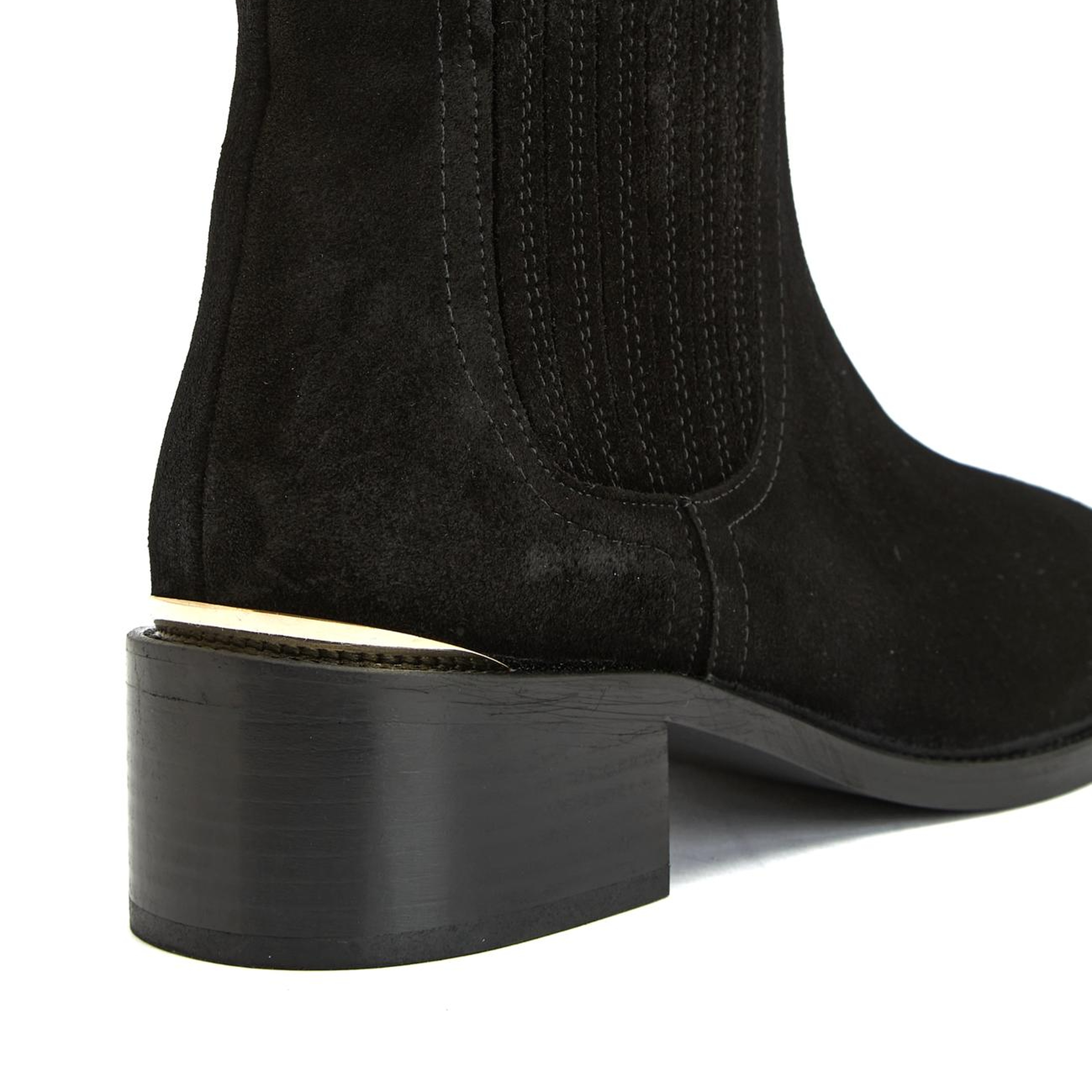 George Hogg Kadın Siyah Süet Western Bot