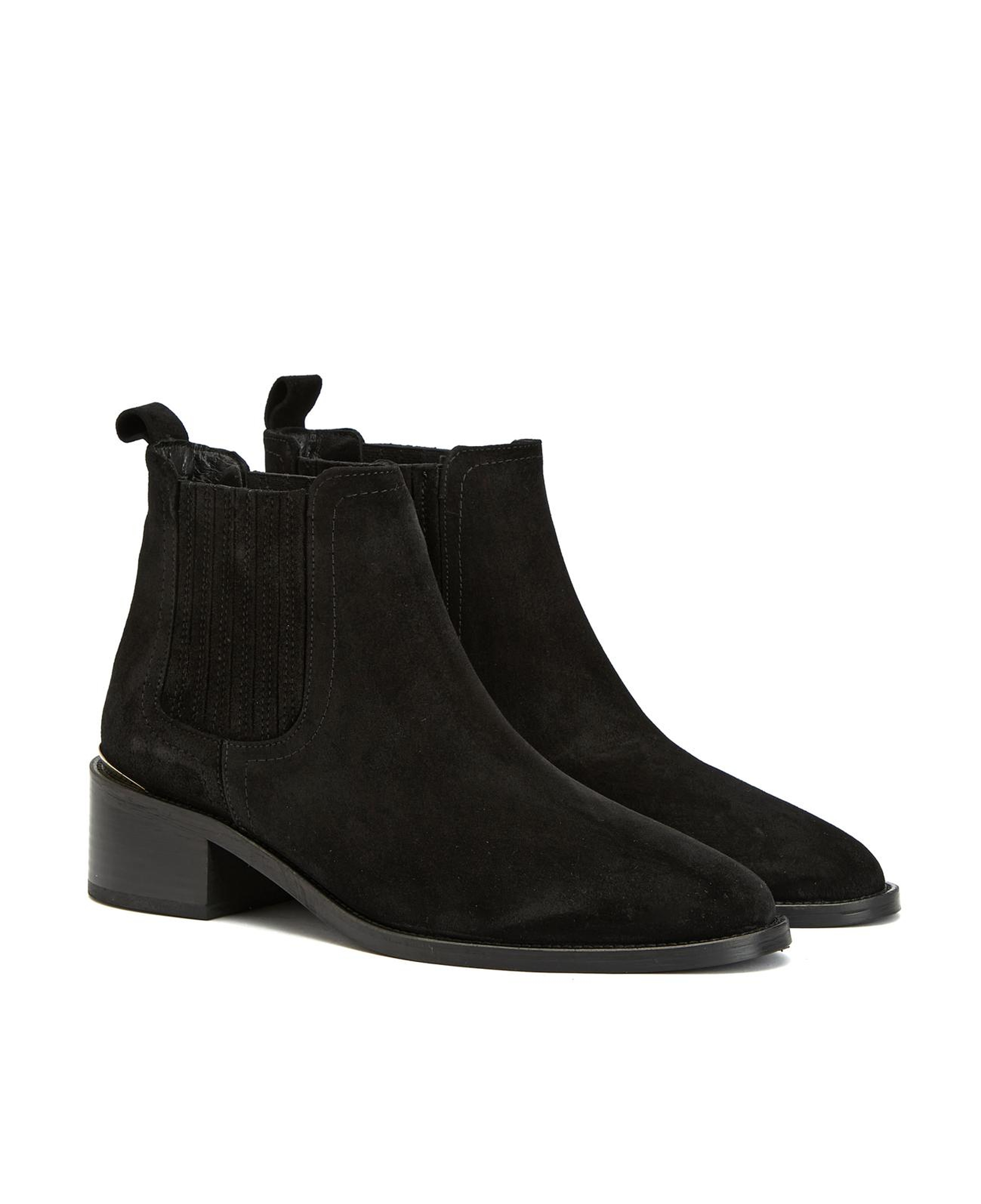 George Hogg Kadın Siyah Süet Western Bot