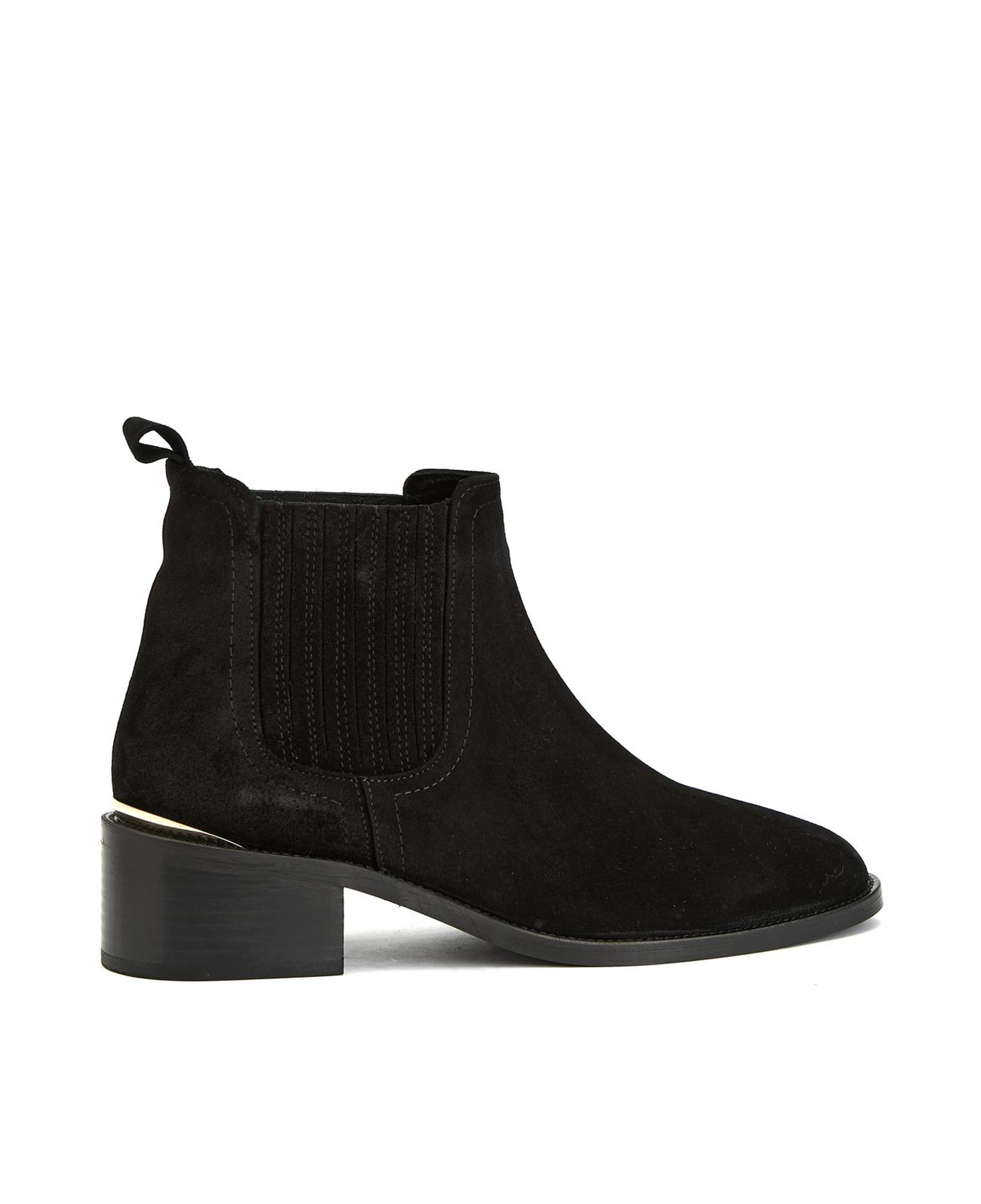 George Hogg Kadın Siyah Süet Western Bot