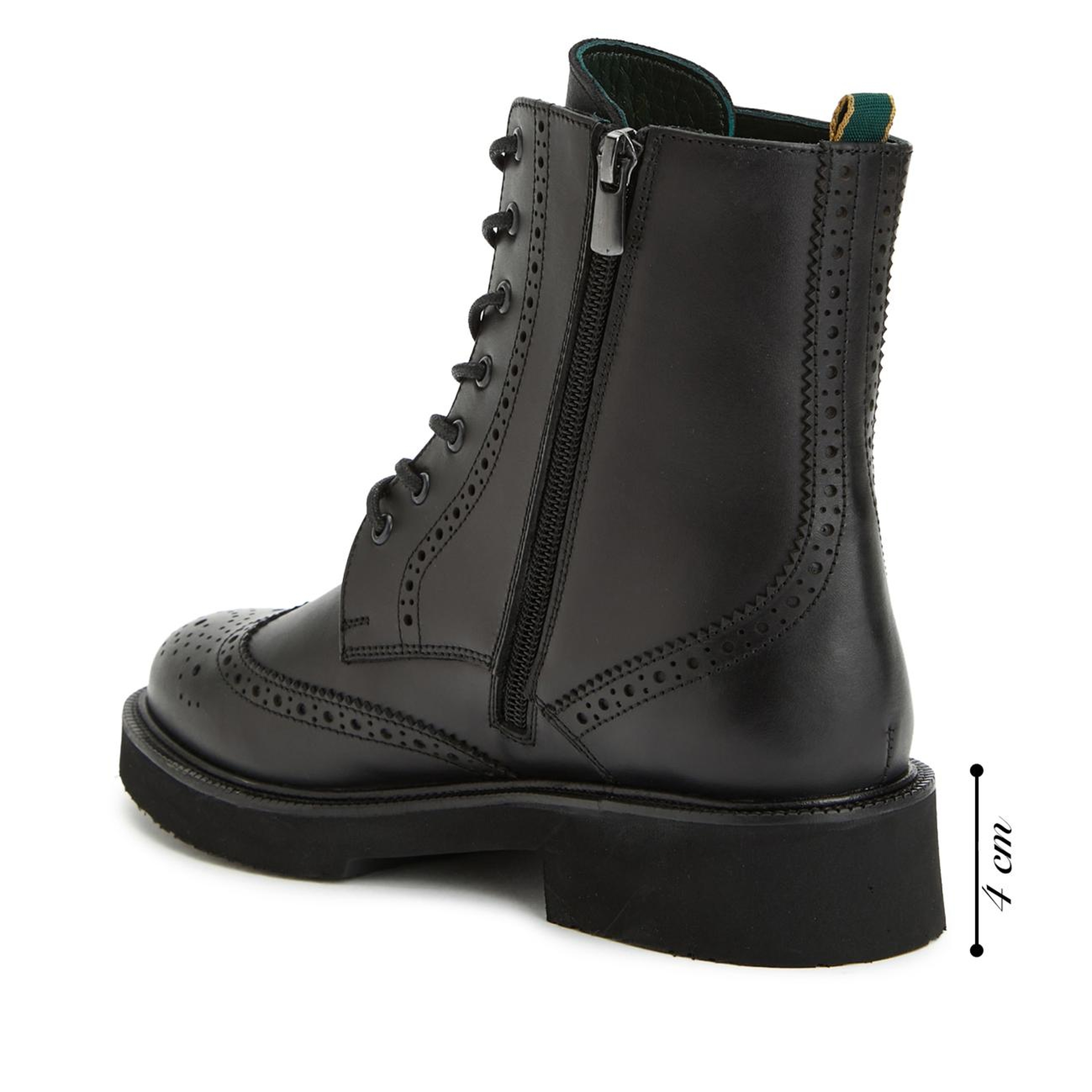 George Hogg Kadın Siyah Zımbalı Deri Bot