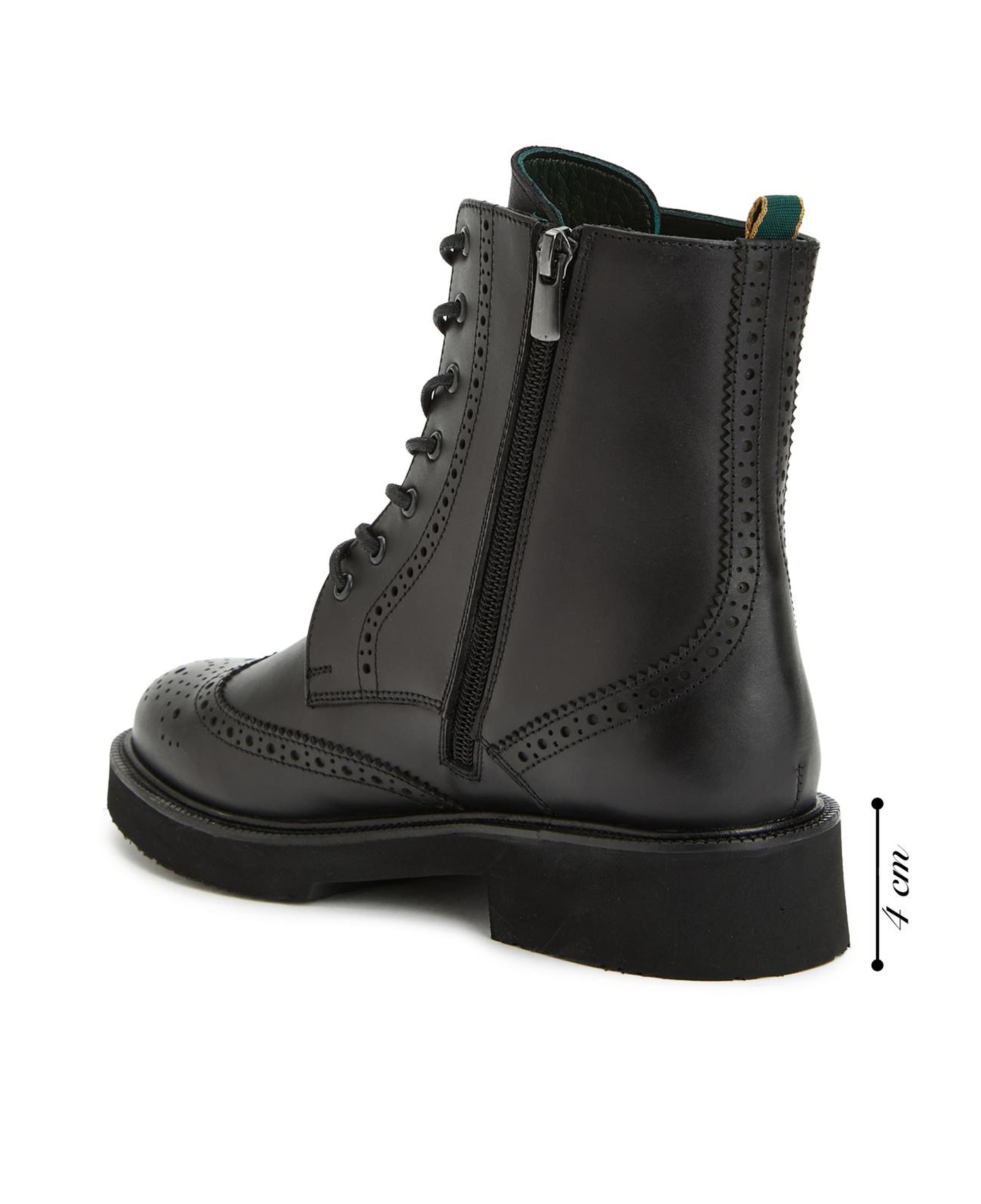 George Hogg Kadın Siyah Zımbalı Deri Bot