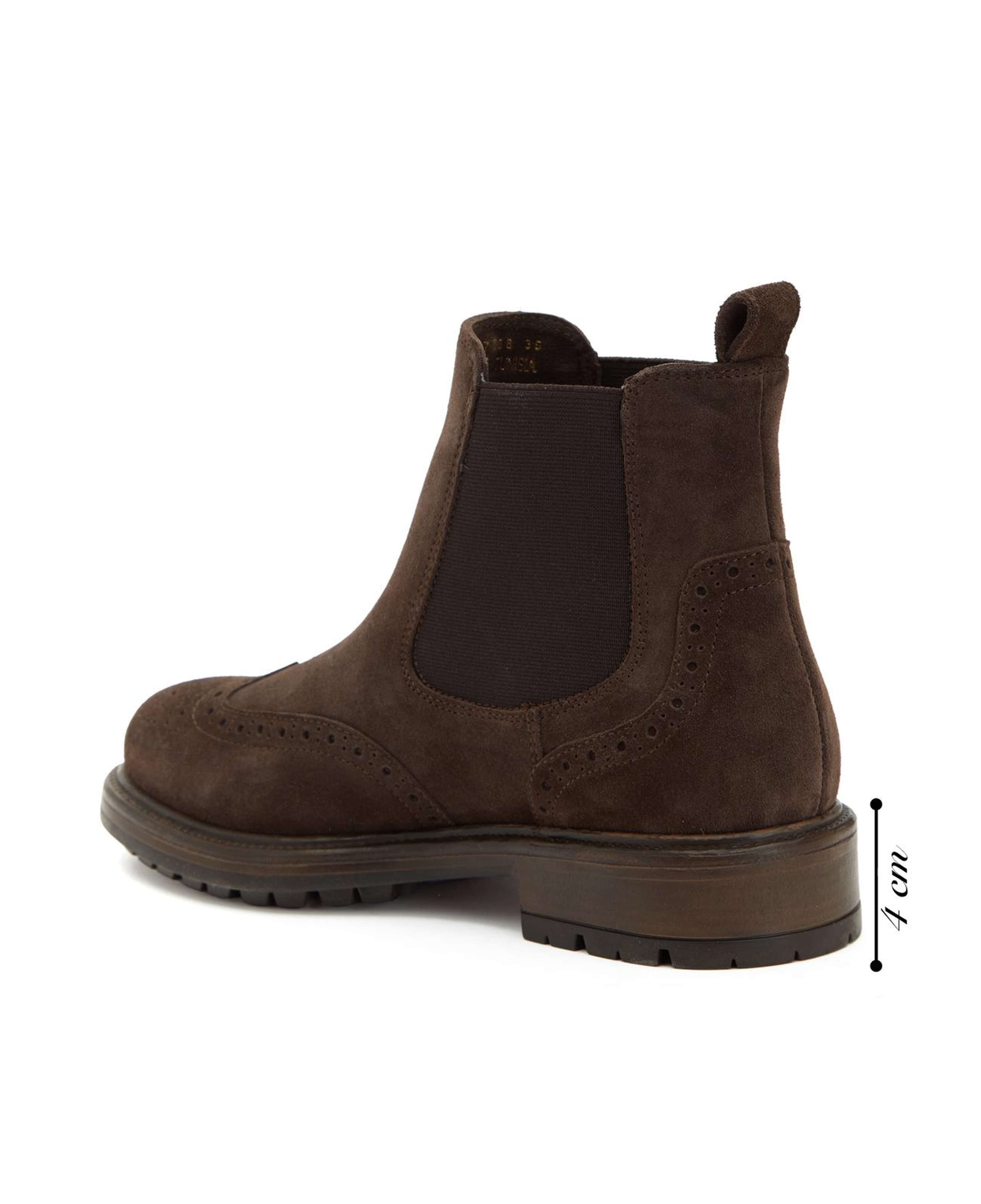 George Hogg Kadın Kahverengi Zımbalı Chelsea Deri Bot