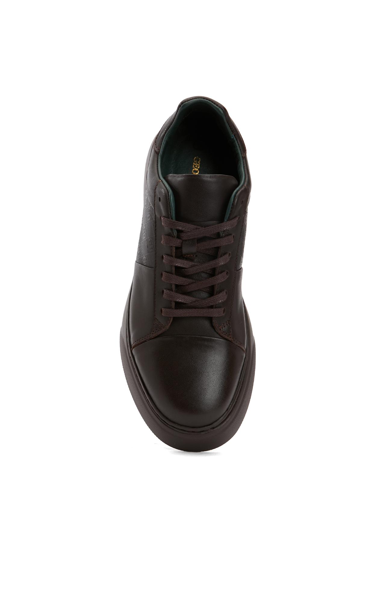 George Hogg Kadın Kahverengi Deri Sneaker