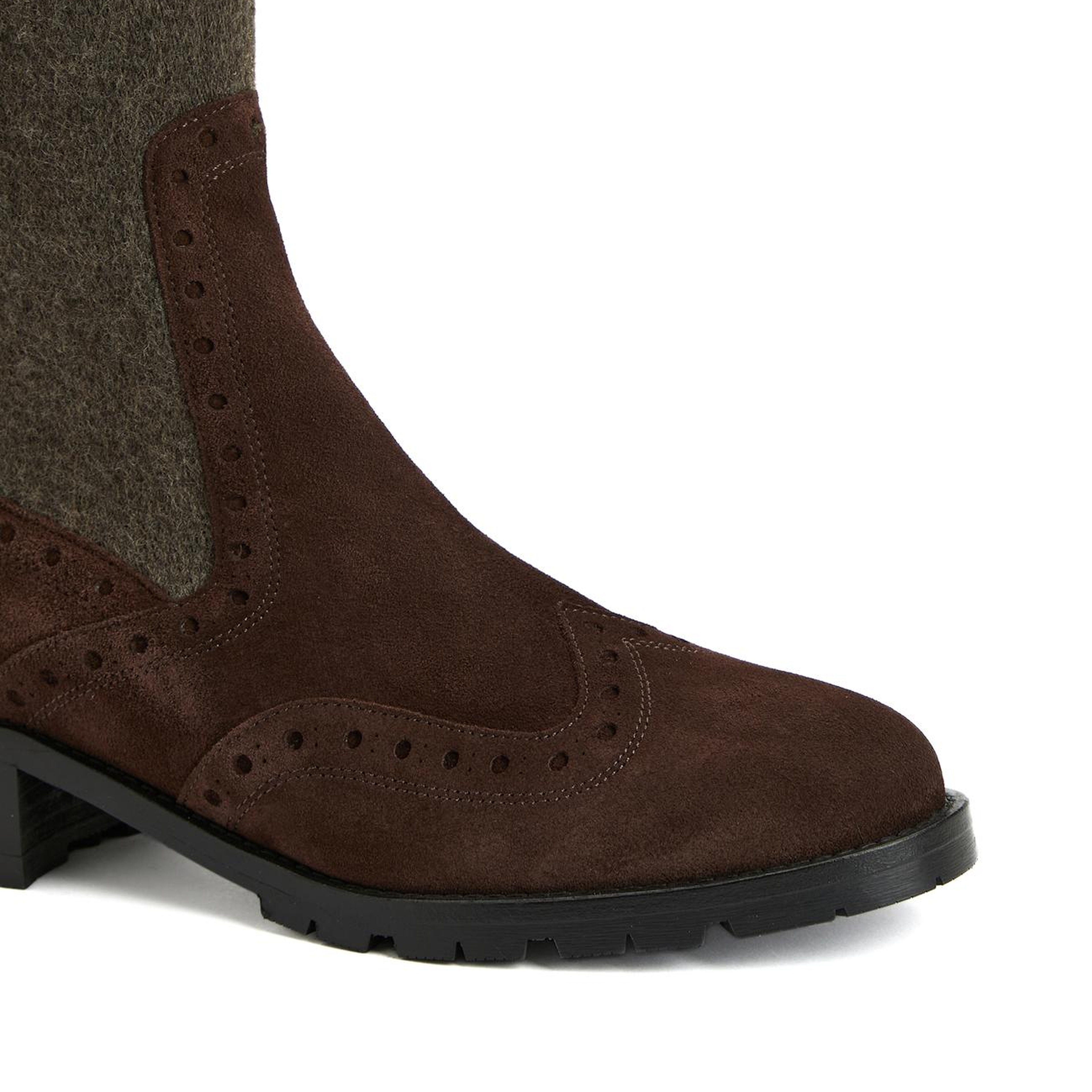 George Hogg Kadın Acı Kahve Chelsea Süet Deri Bot