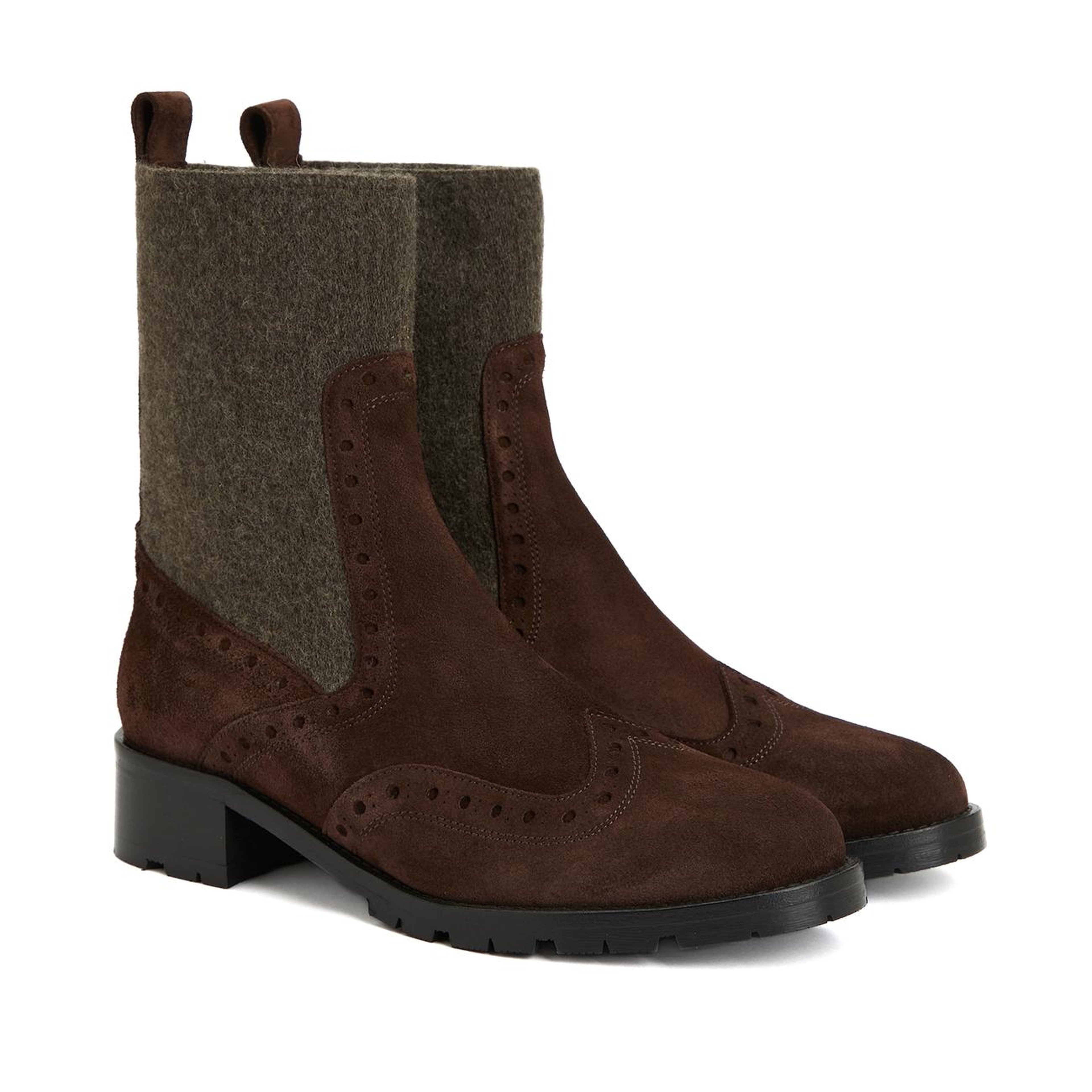 George Hogg Kadın Acı Kahve Chelsea Süet Deri Bot