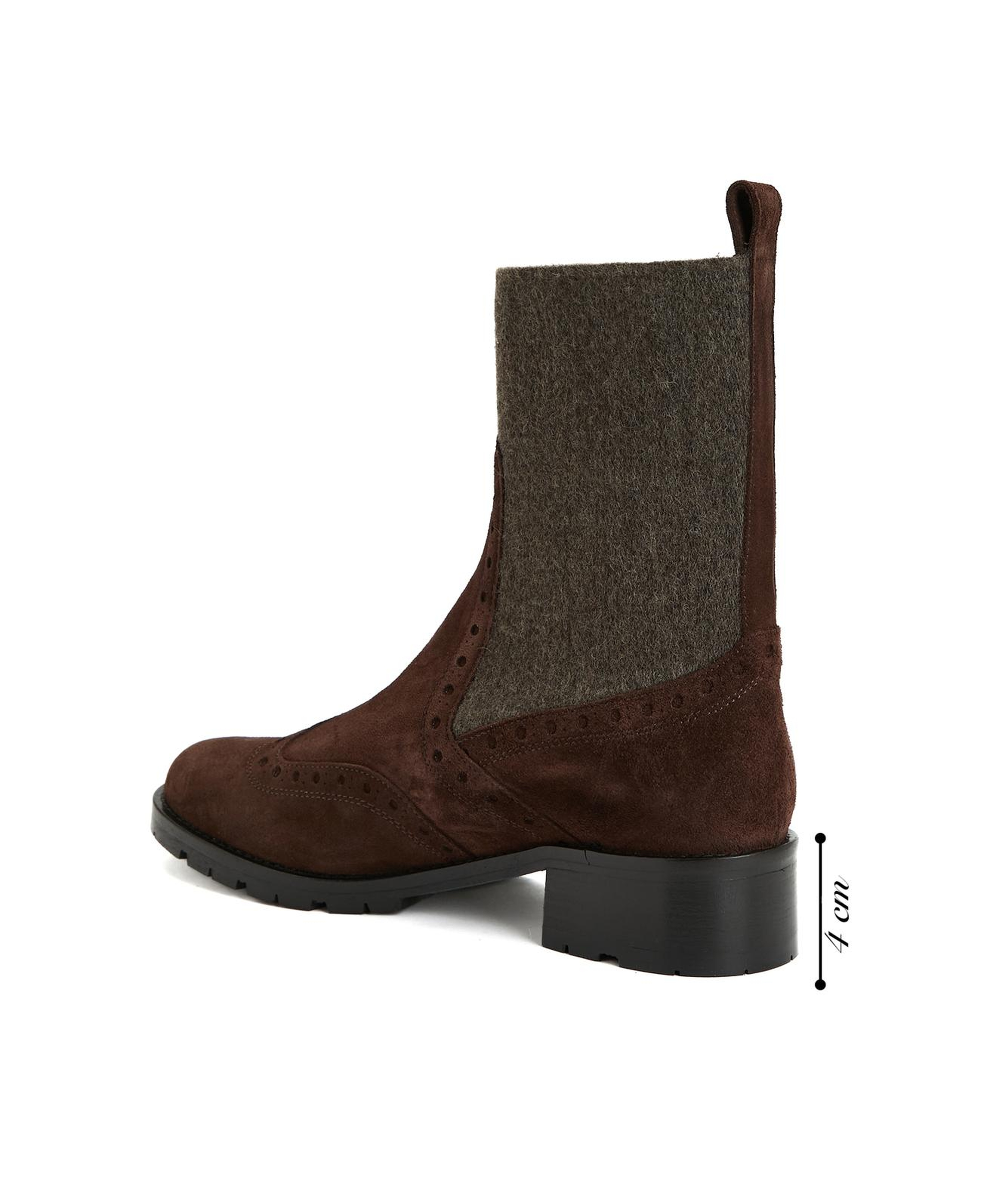 George Hogg Kadın Acı Kahve Chelsea Süet Deri Bot