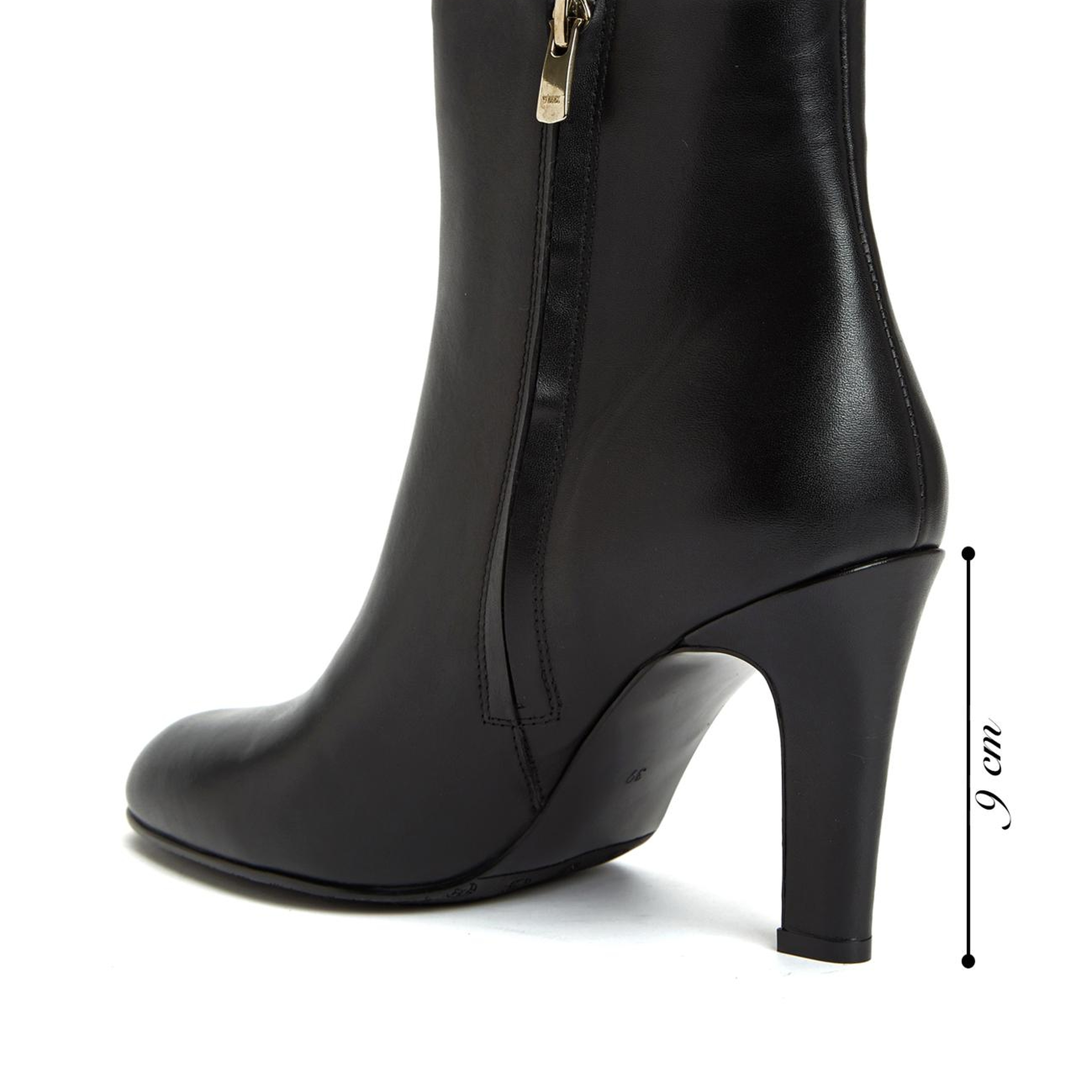 George Hogg Kadın Siyah Topuklu Deri Bot