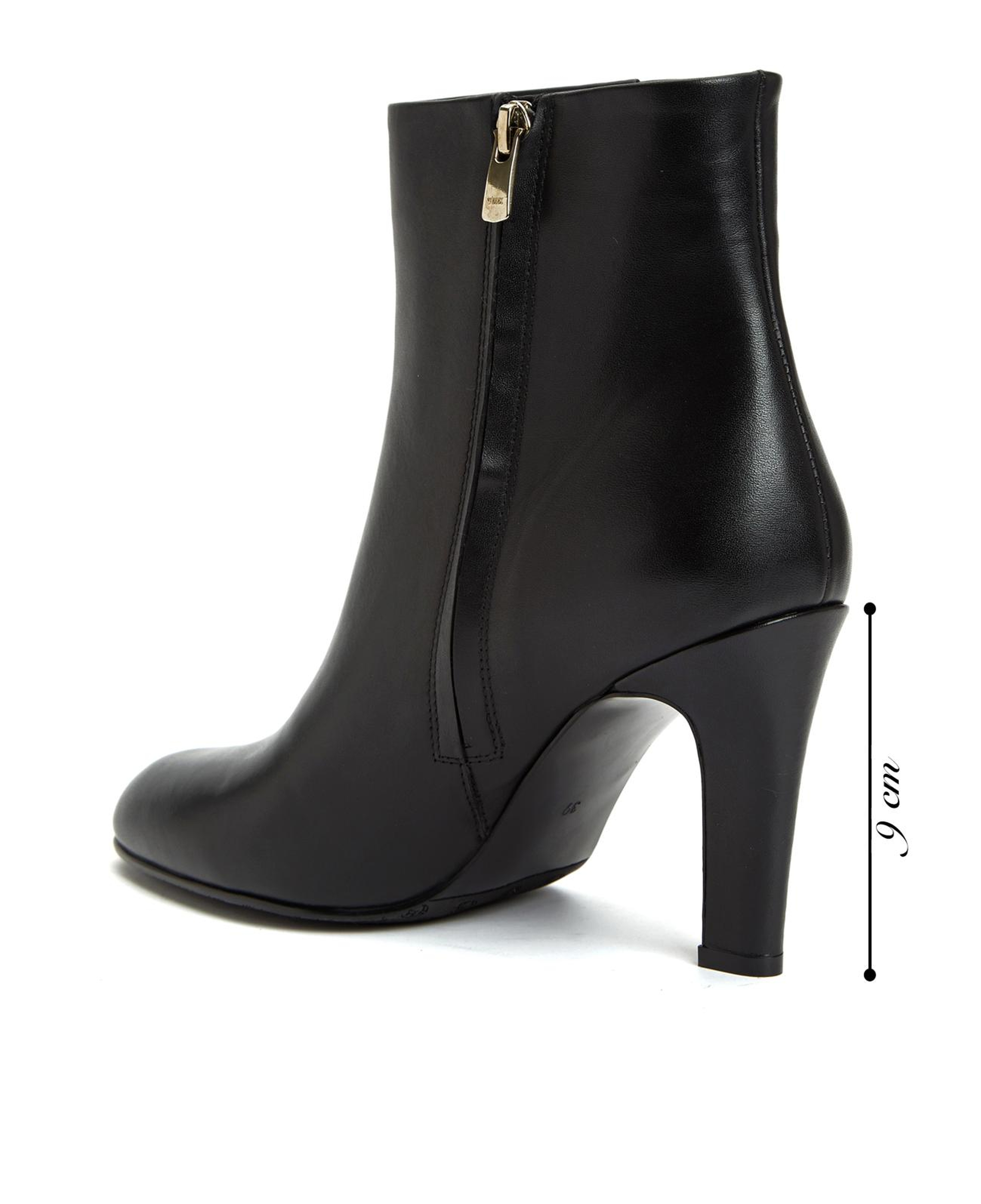 George Hogg Kadın Siyah Topuklu Deri Bot