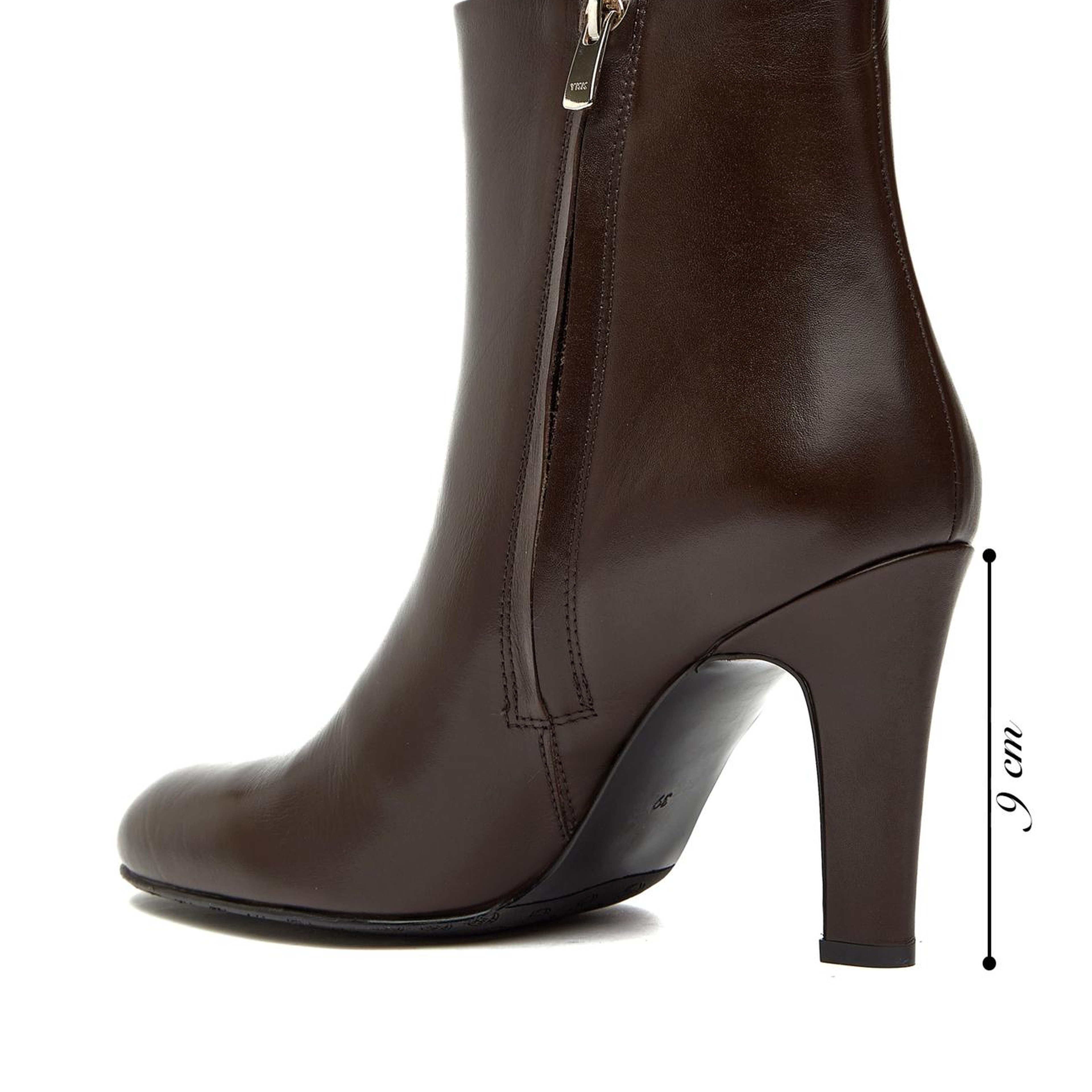 George Hogg Kadın Kahverengi Topuklu Deri Bot