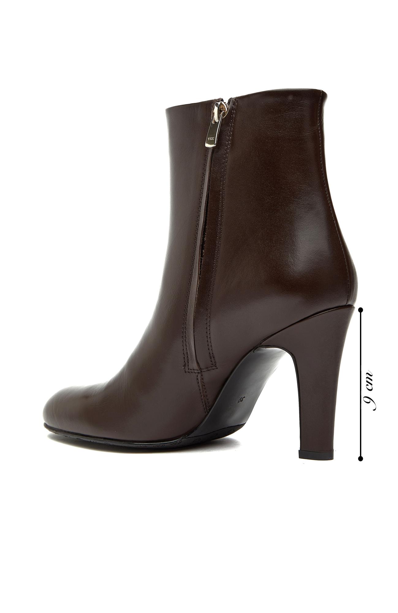 George Hogg Kadın Kahverengi Topuklu Deri Bot