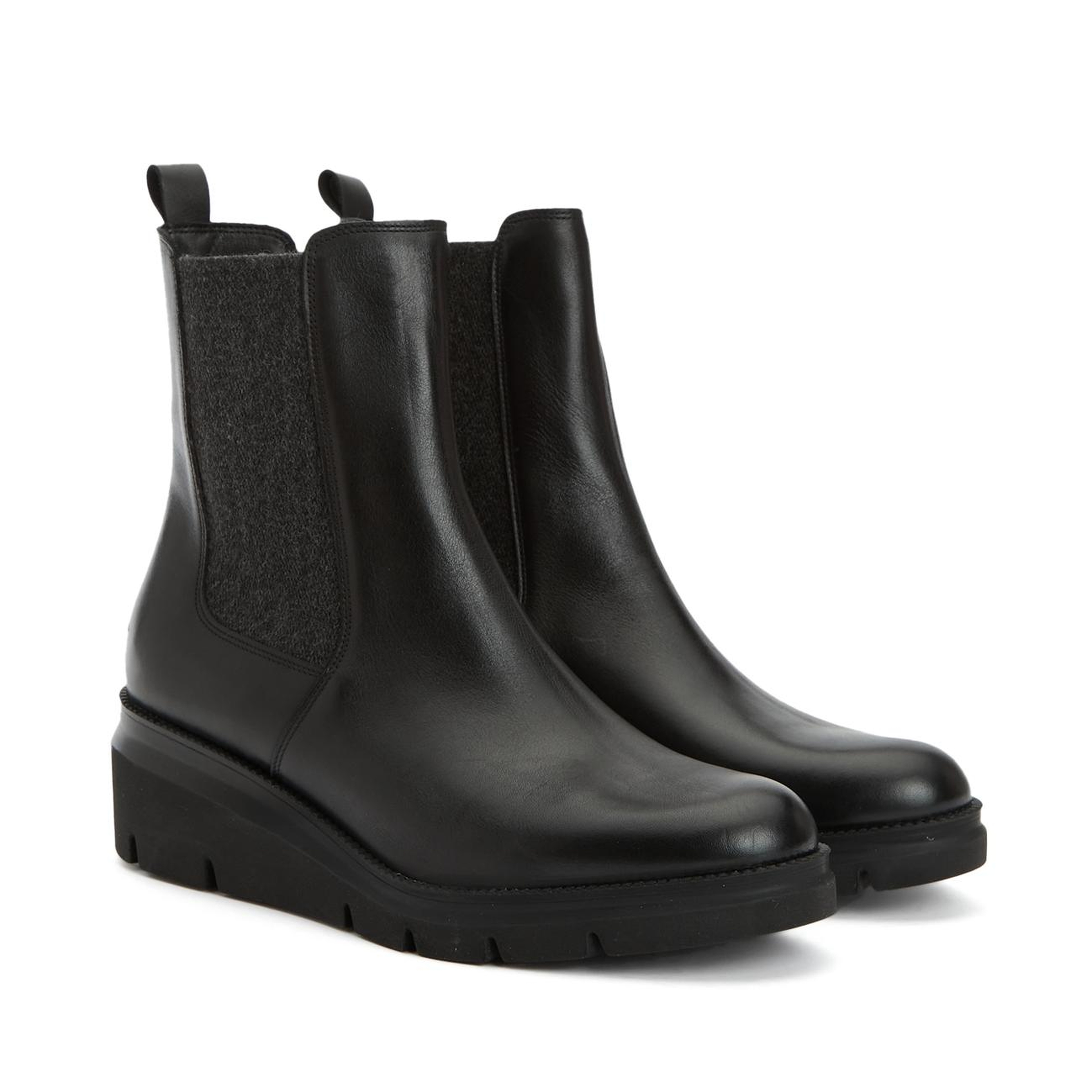 Divarese Kadın Siyah Deri Bot