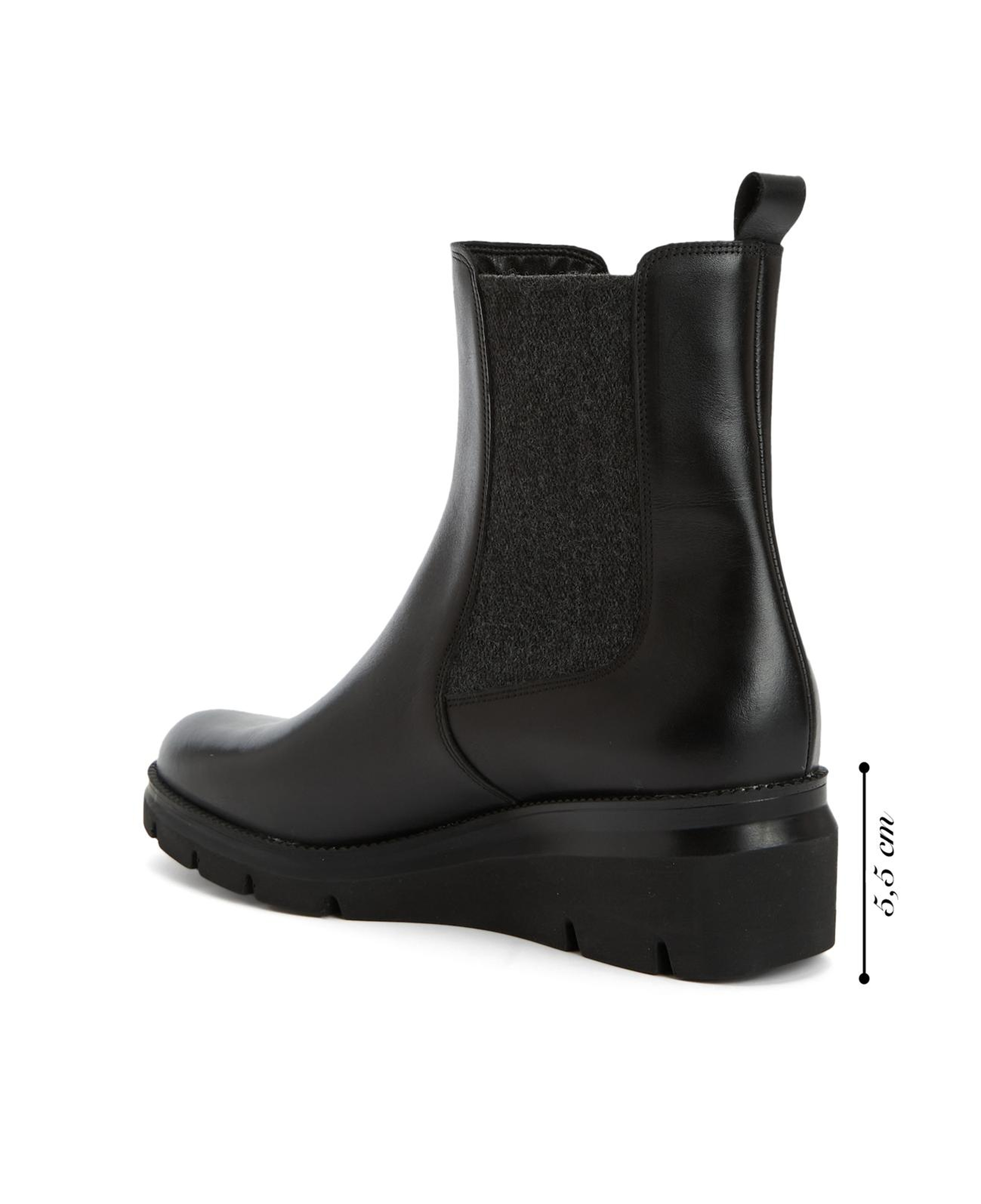 Divarese Kadın Siyah Deri Bot