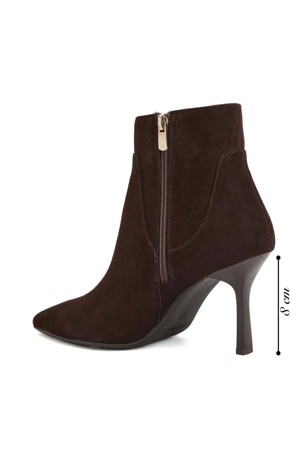 Divarese Kadın Kahverengi Süet Deri Bot