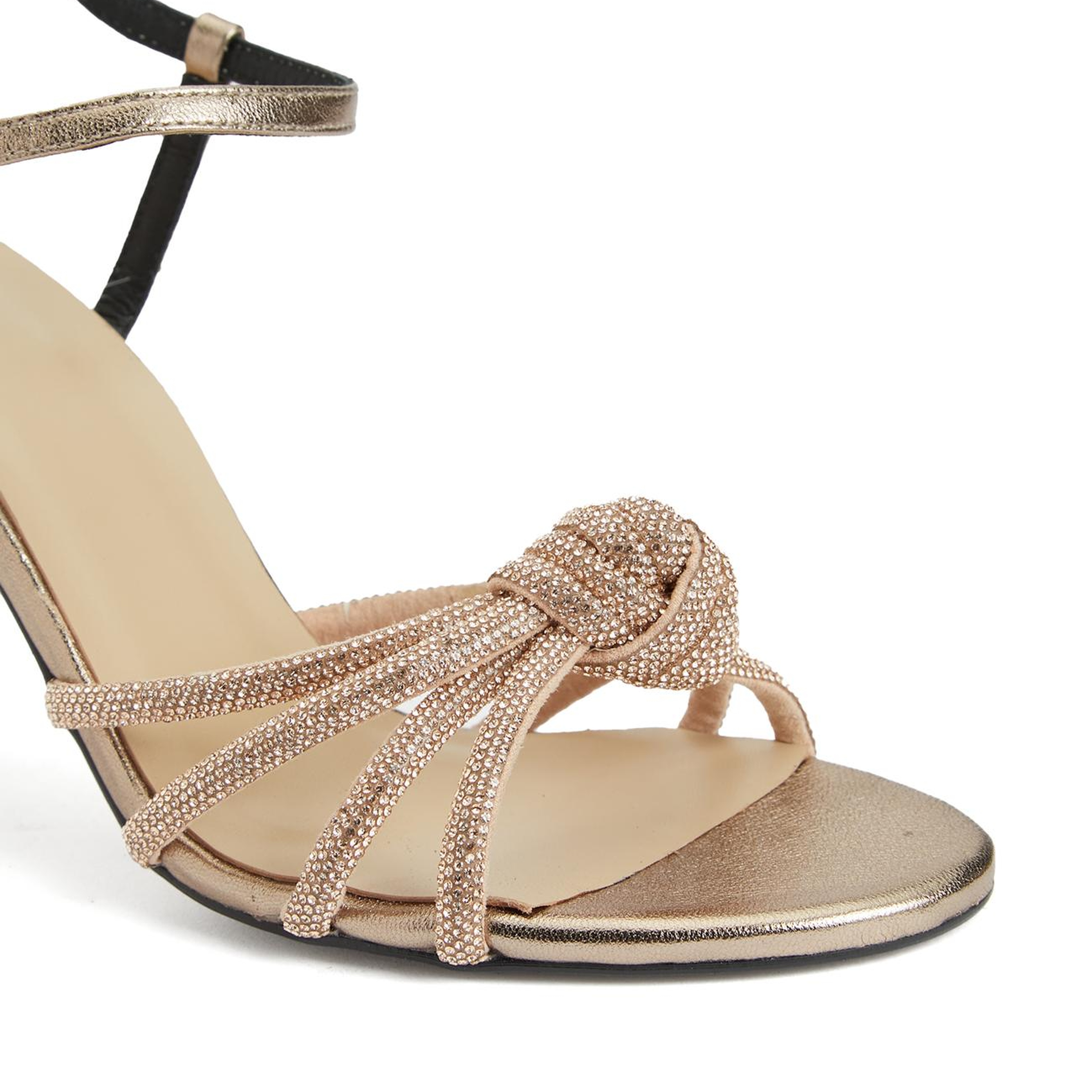 Divarese Kadın Gold Abiye Topuklu Sandalet