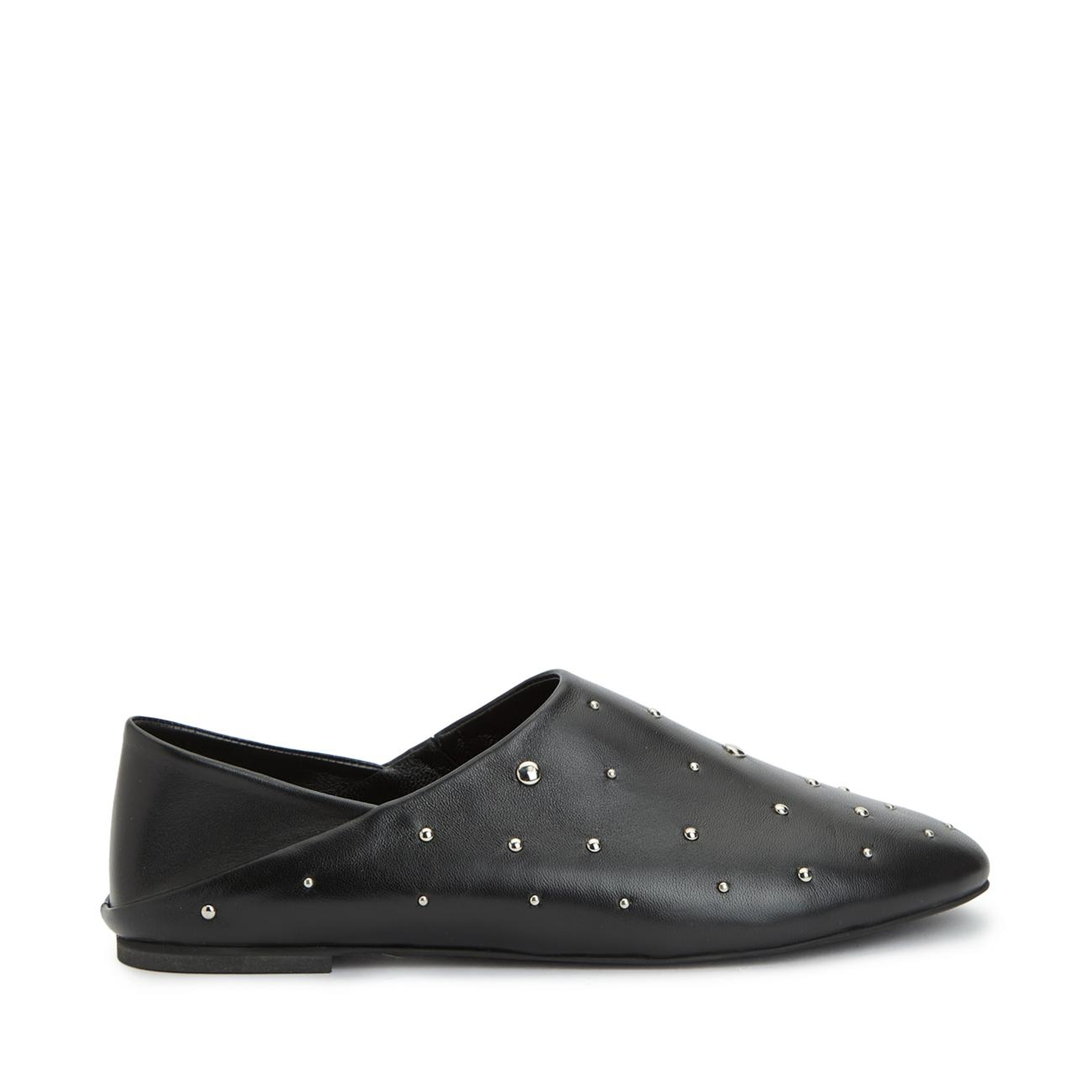 Divarese Kadın Siyah Deri Babet