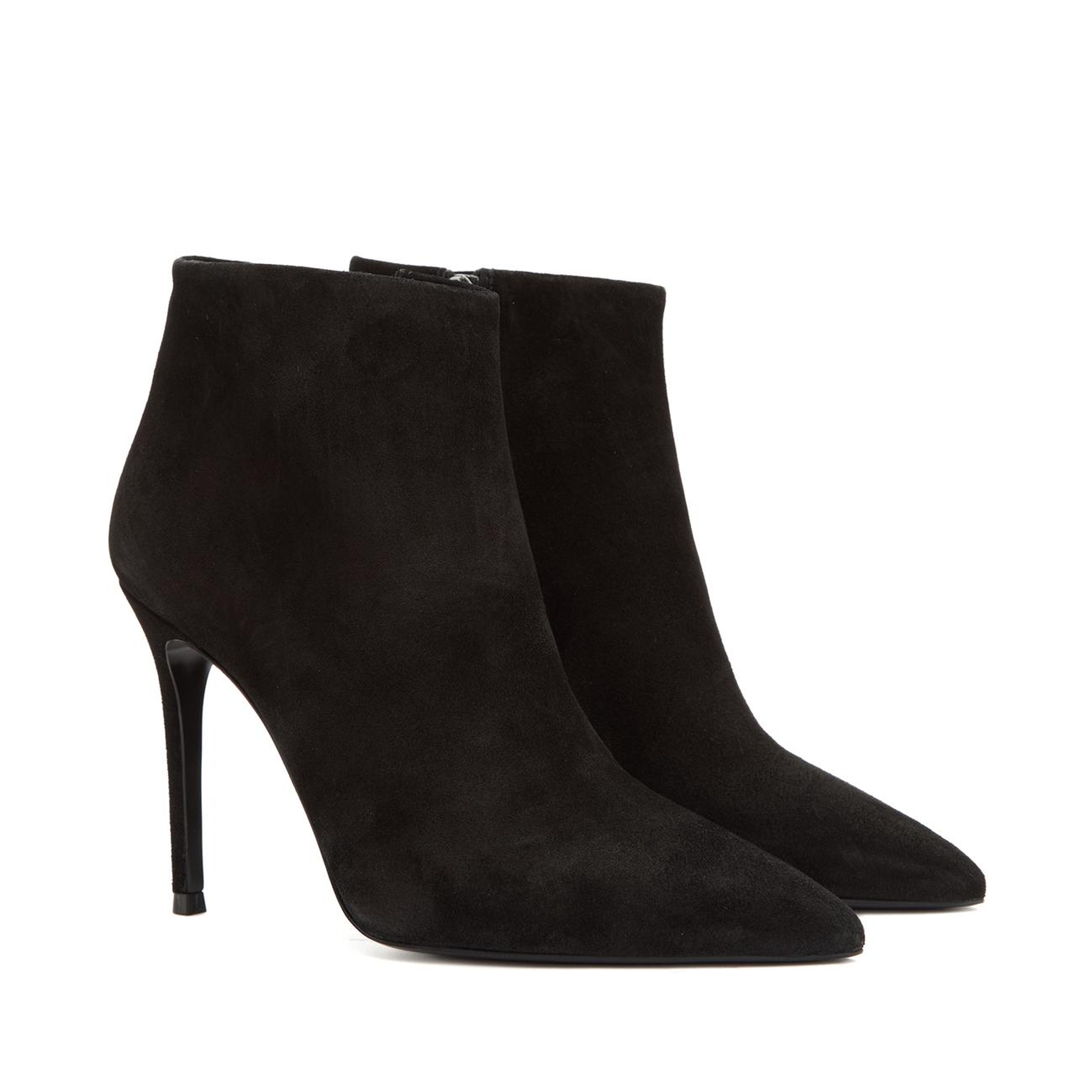 Divarese Kadın Siyah Süet Deri Topuklu Bot