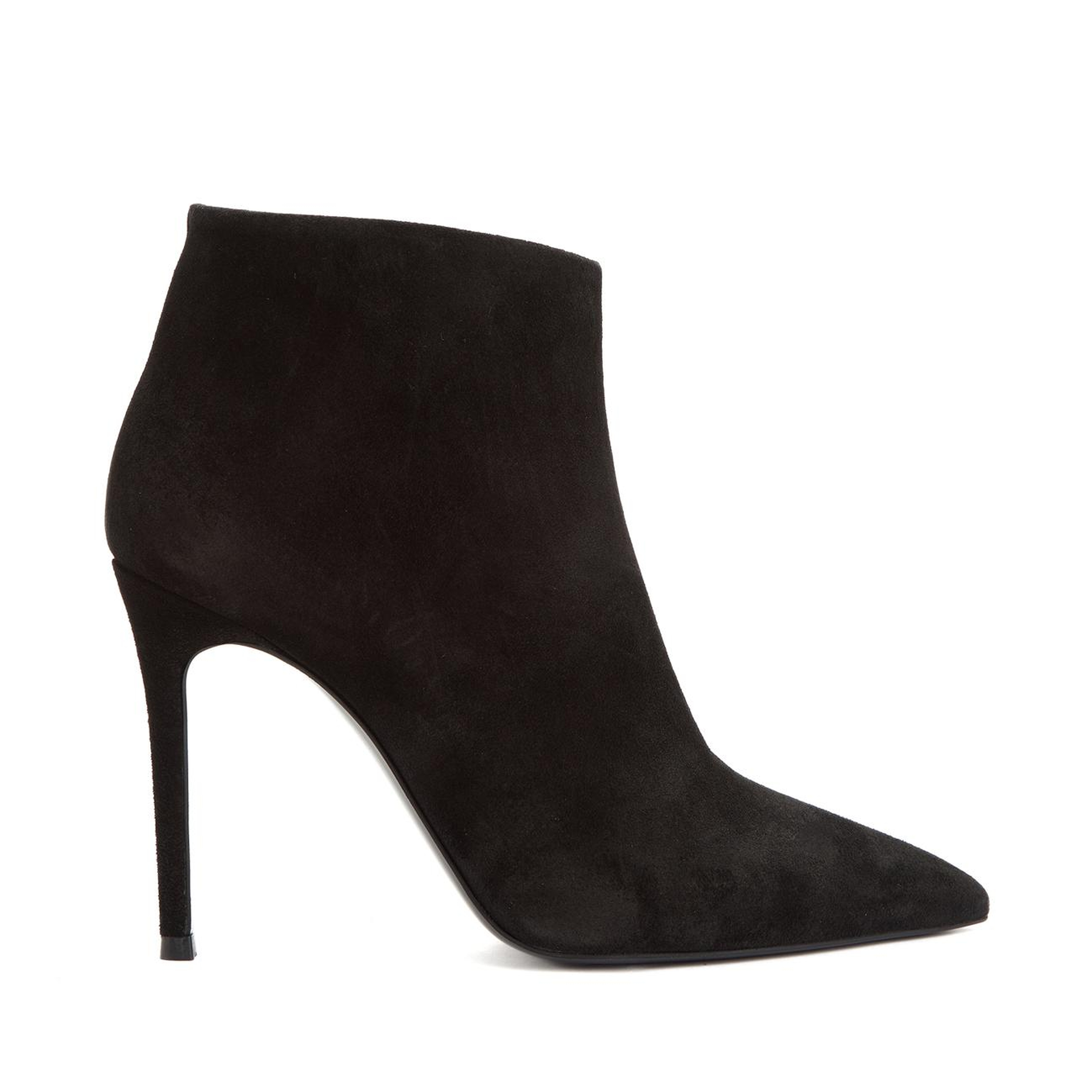 Divarese Kadın Siyah Süet Deri Topuklu Bot