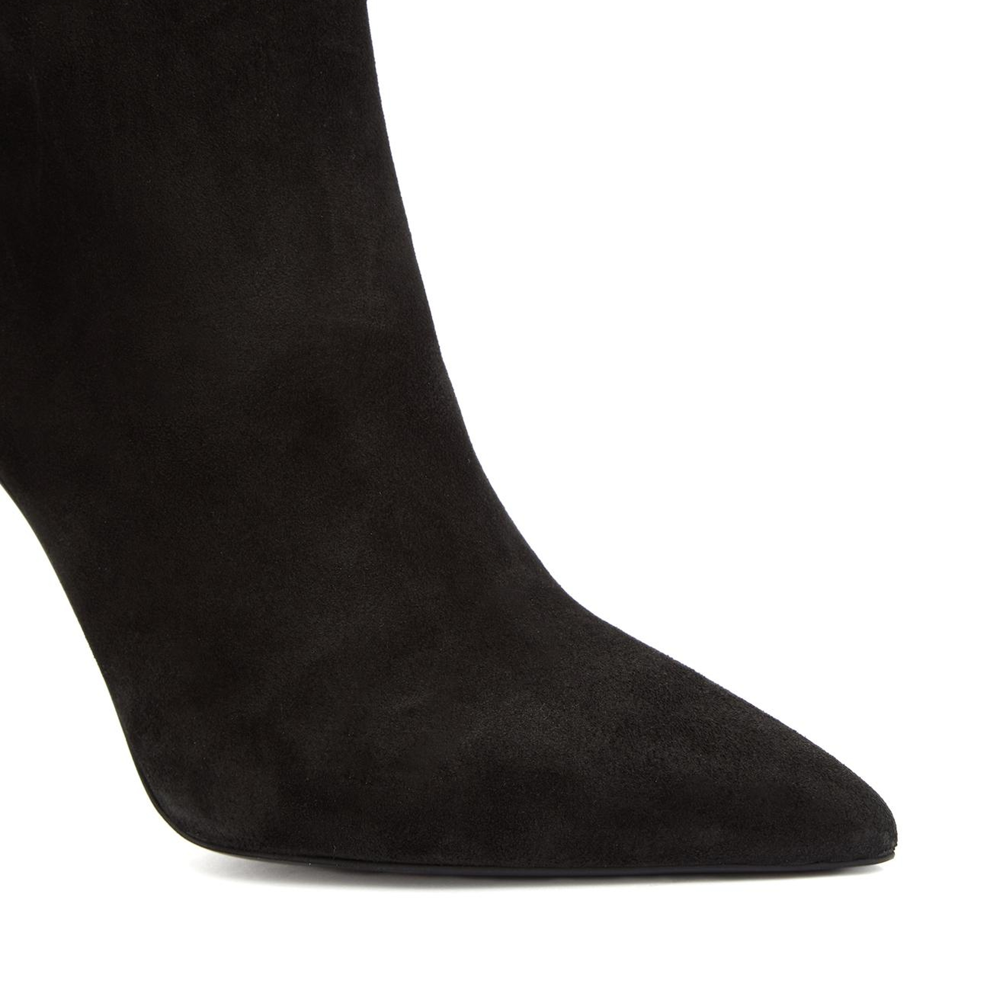 Divarese Kadın Siyah Süet Deri Topuklu Bot