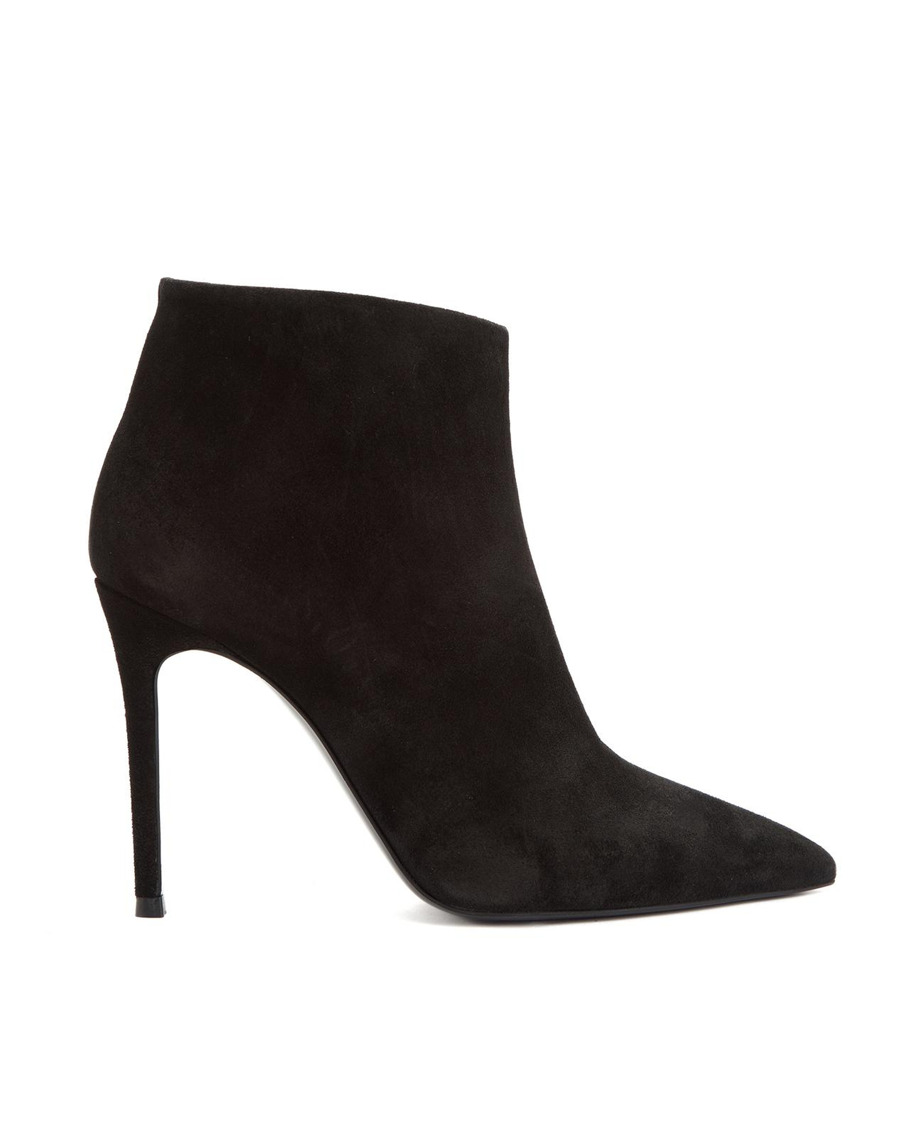 Divarese Kadın Siyah Süet Deri Topuklu Bot