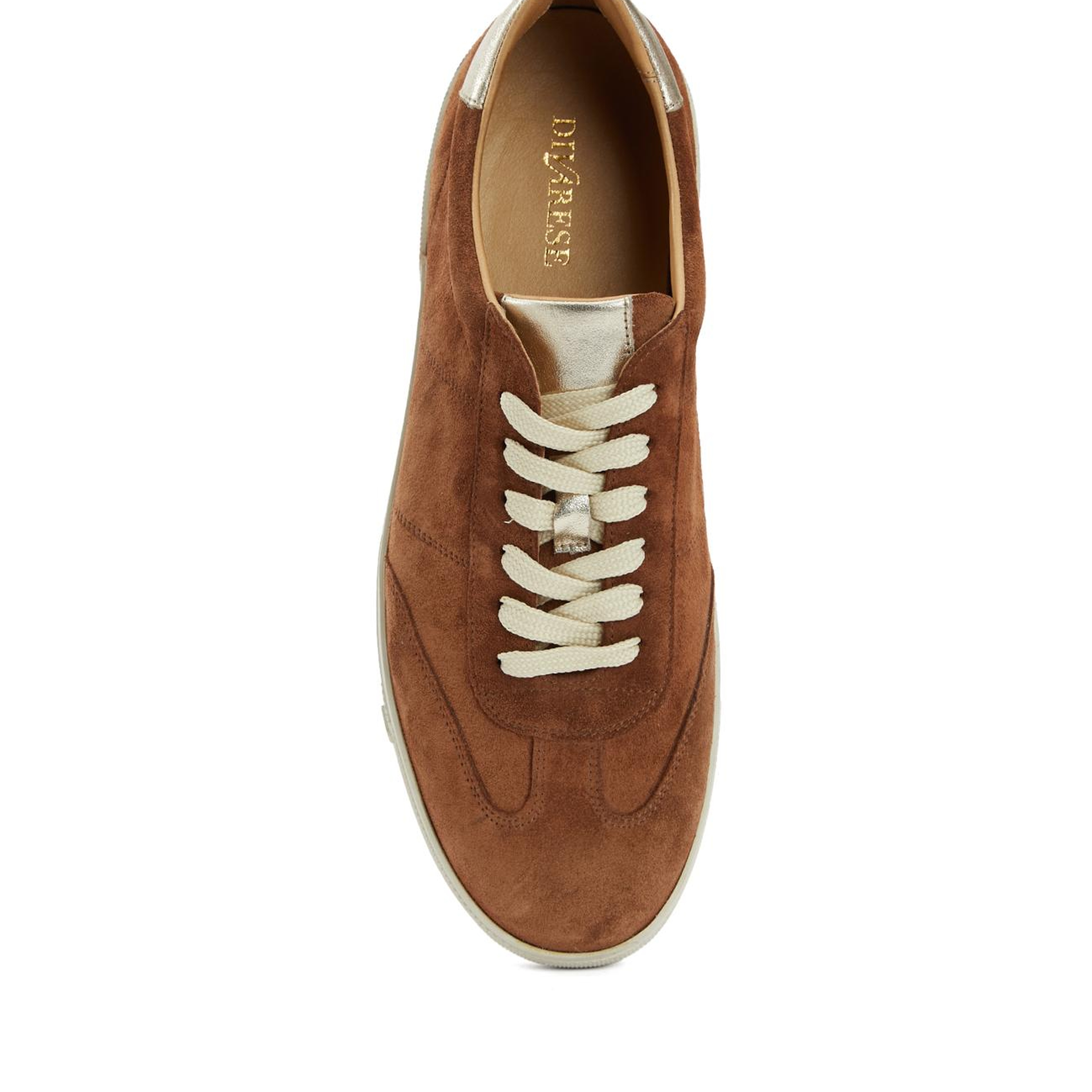 Divarese Kadın Camel Süet Sneaker