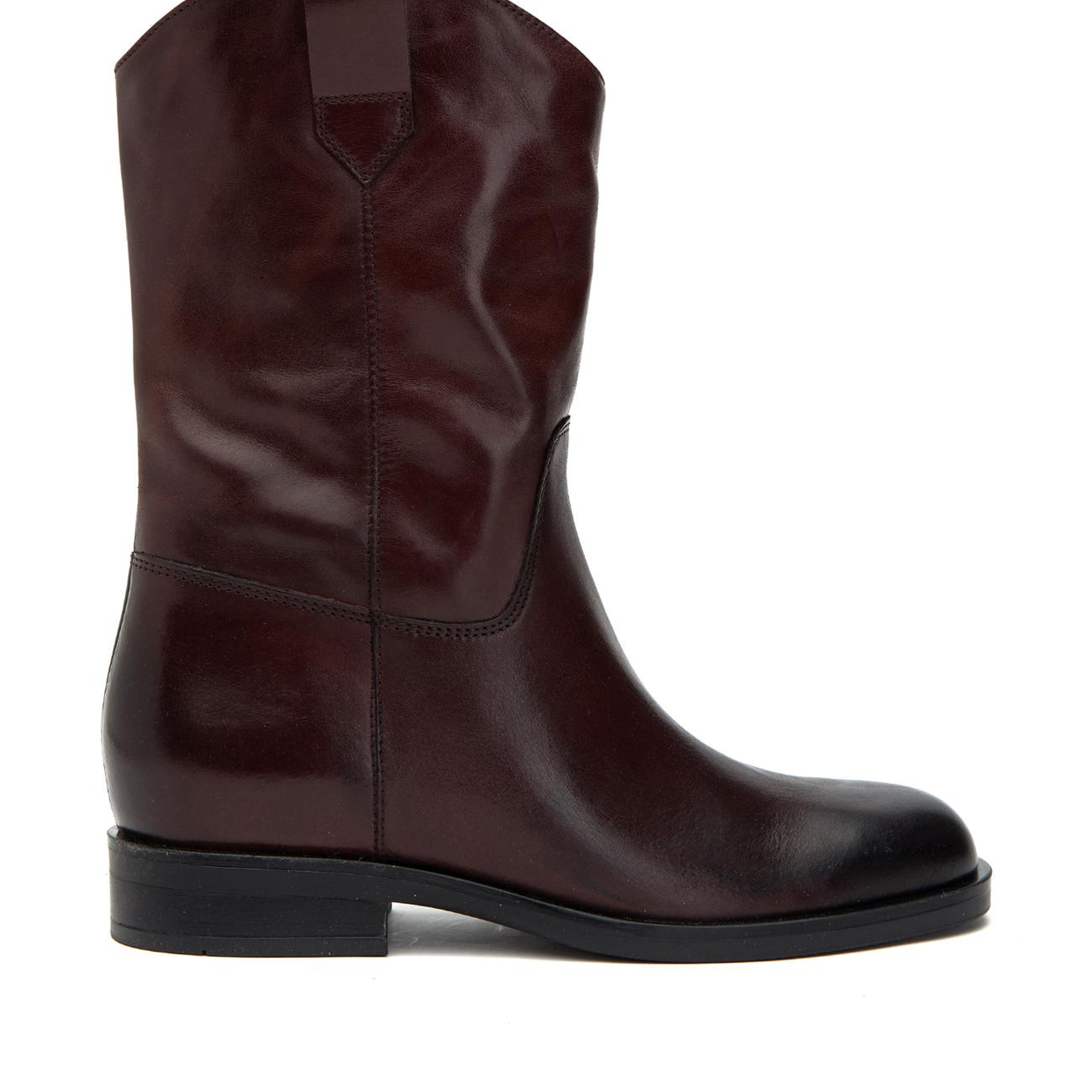 George Hogg Kadın Bordo Tokalı Deri Bot