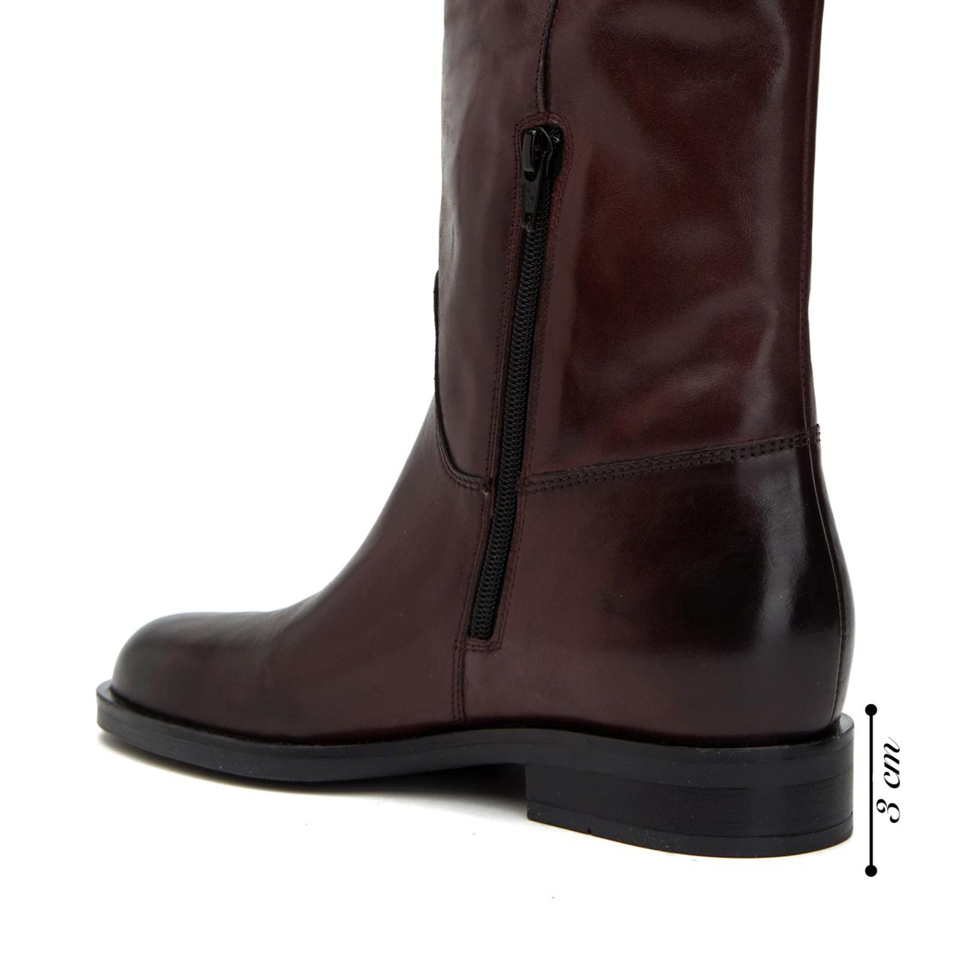 George Hogg Kadın Bordo Tokalı Deri Bot