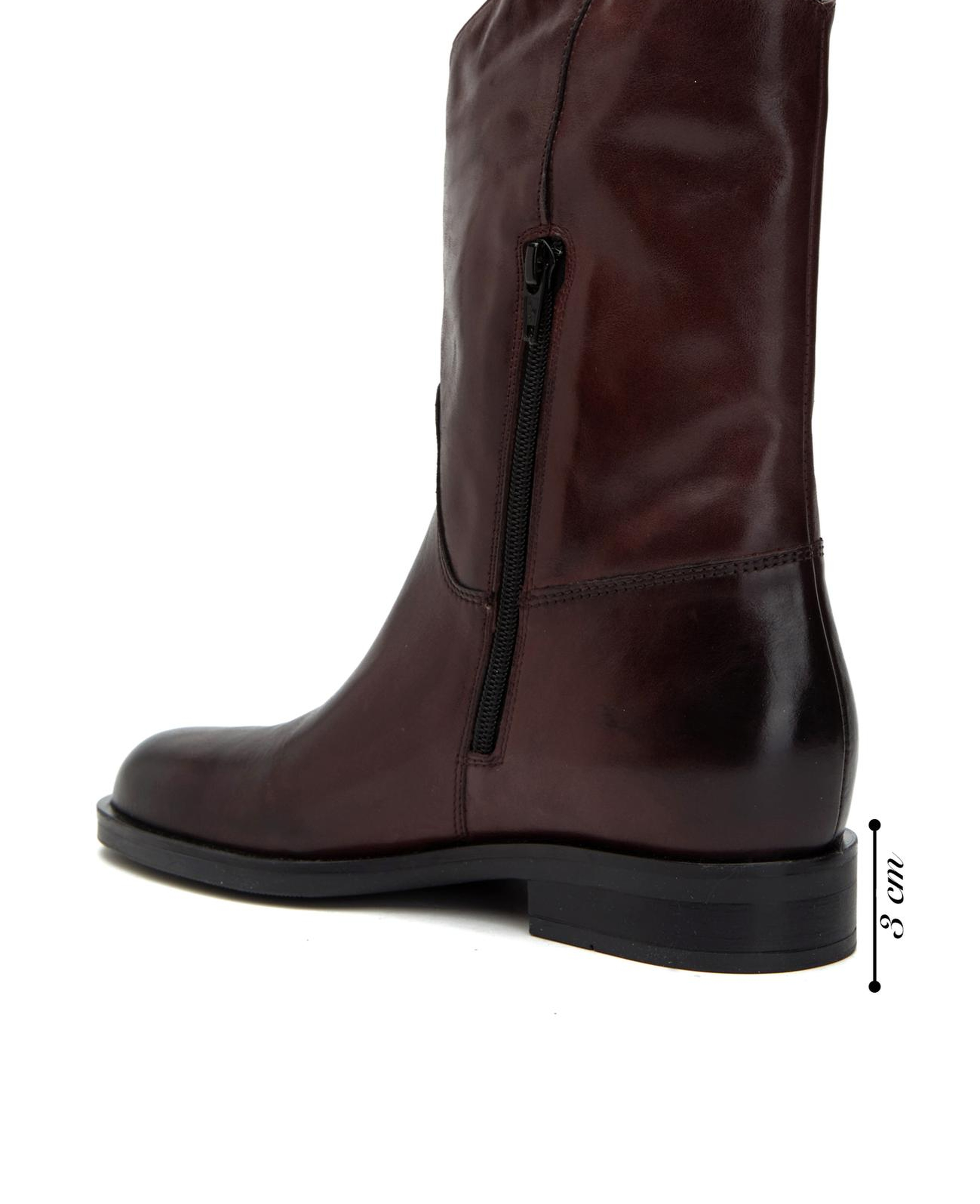 George Hogg Kadın Bordo Tokalı Deri Bot