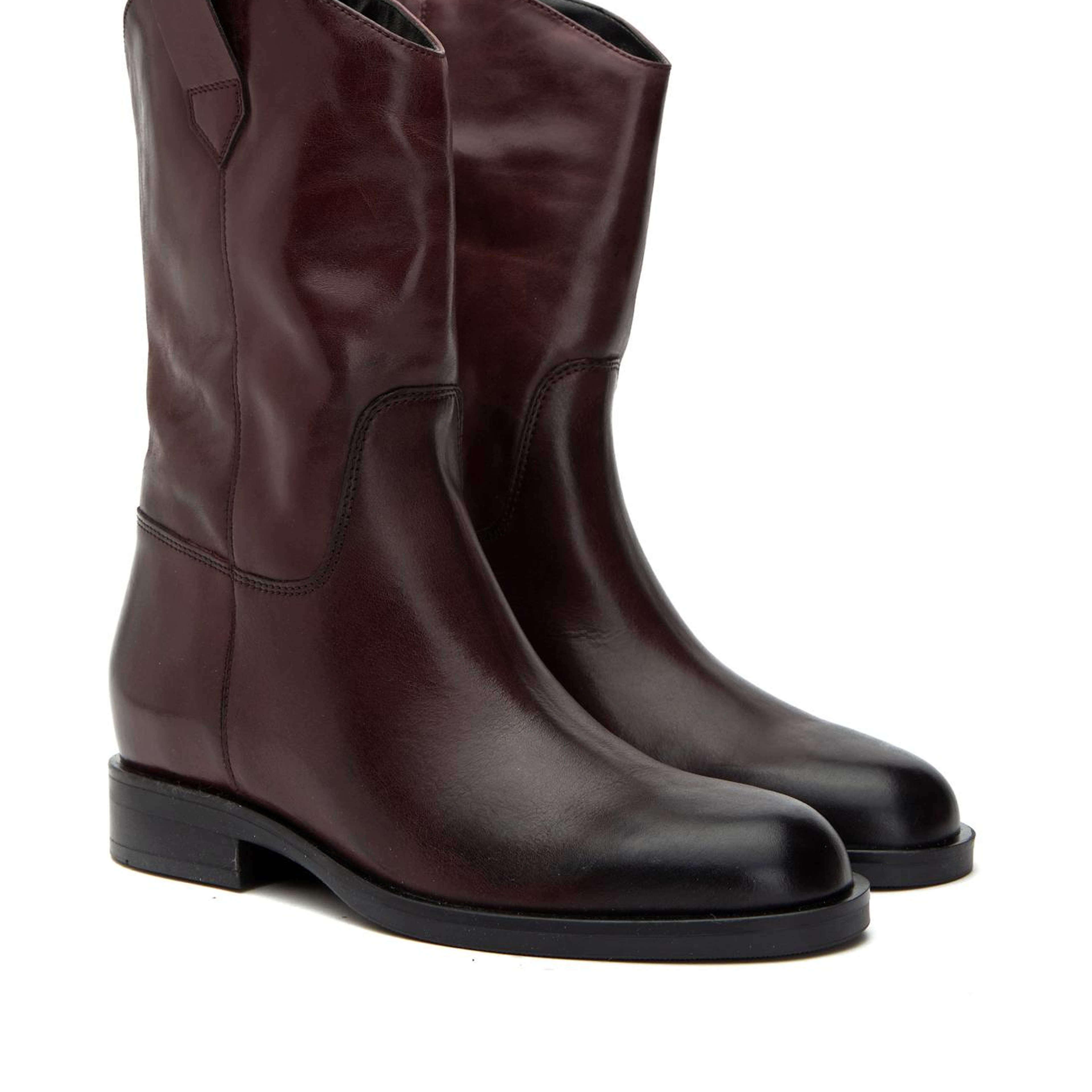 George Hogg Kadın Bordo Tokalı Deri Bot