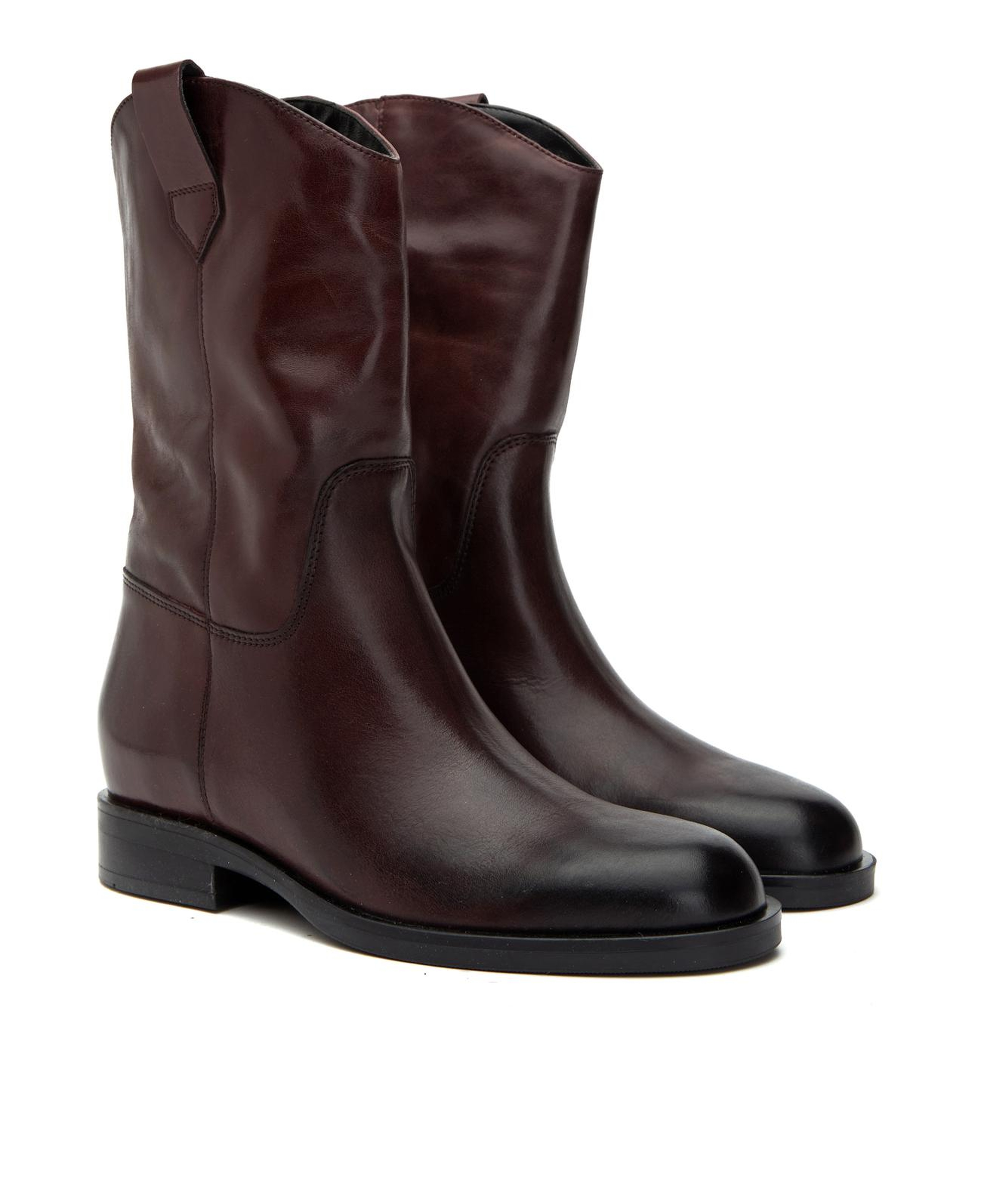 George Hogg Kadın Bordo Tokalı Deri Bot