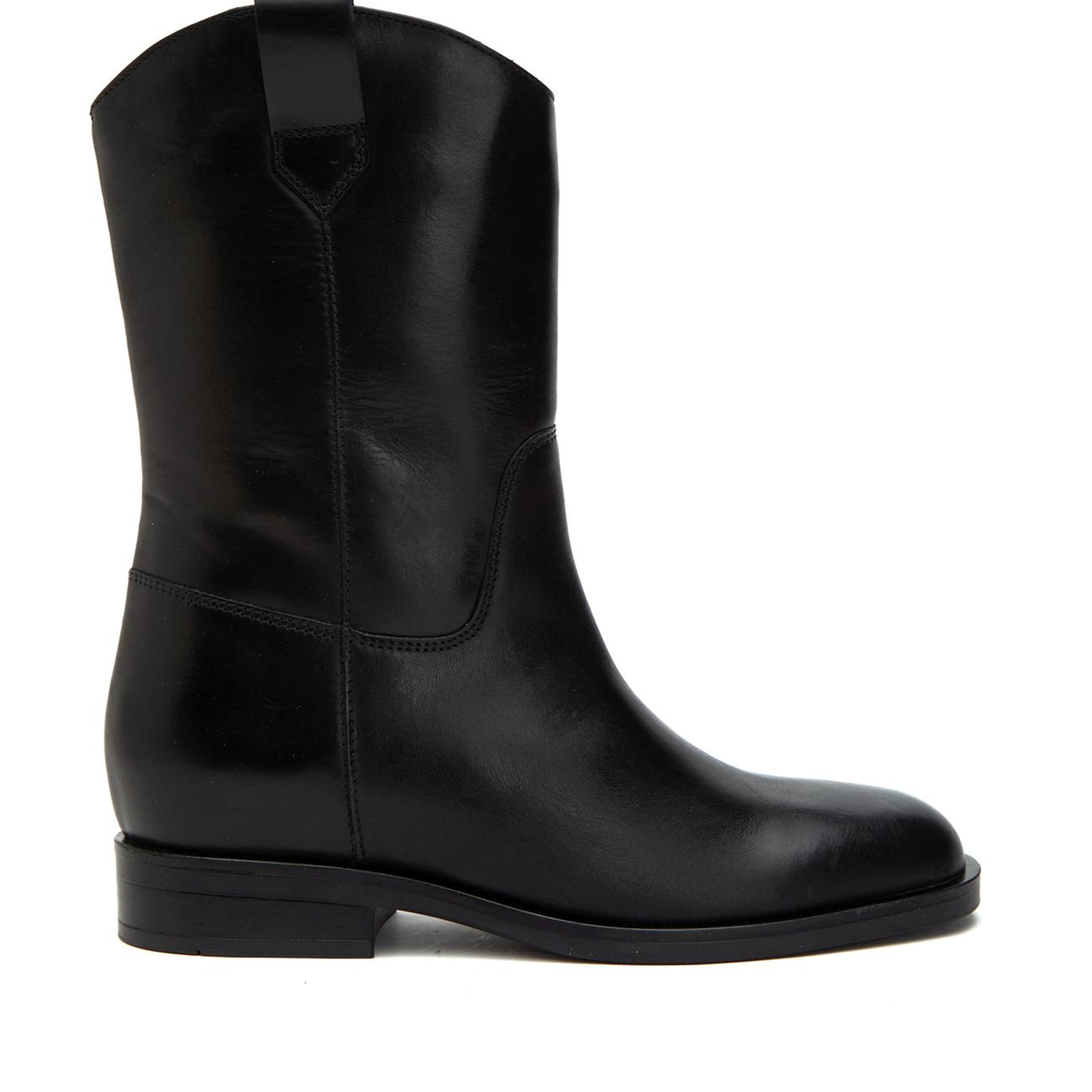 George Hogg Kadın Siyah Tokalı Deri Bot