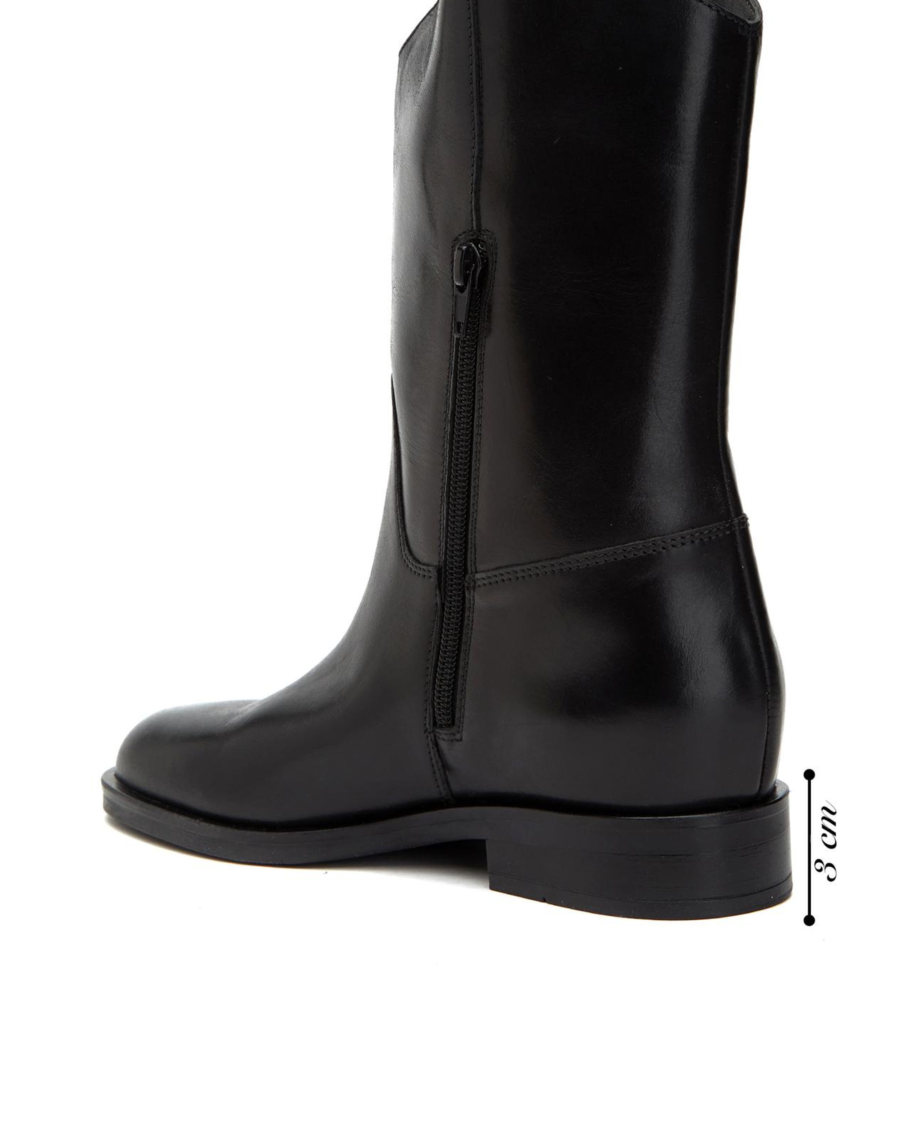 George Hogg Kadın Siyah Tokalı Deri Bot