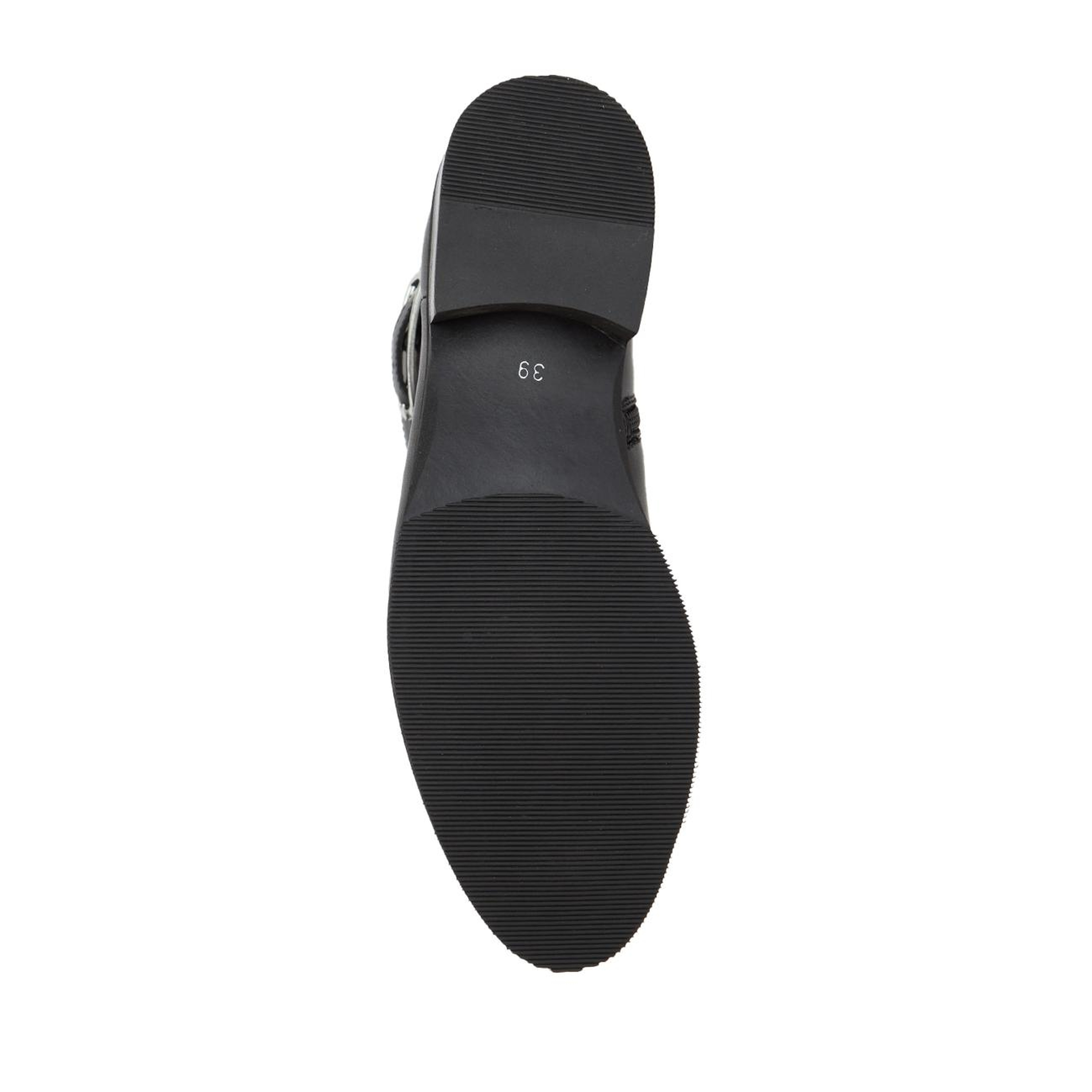 George Hogg Kadın Siyah Toka Detaylı Deri Bot