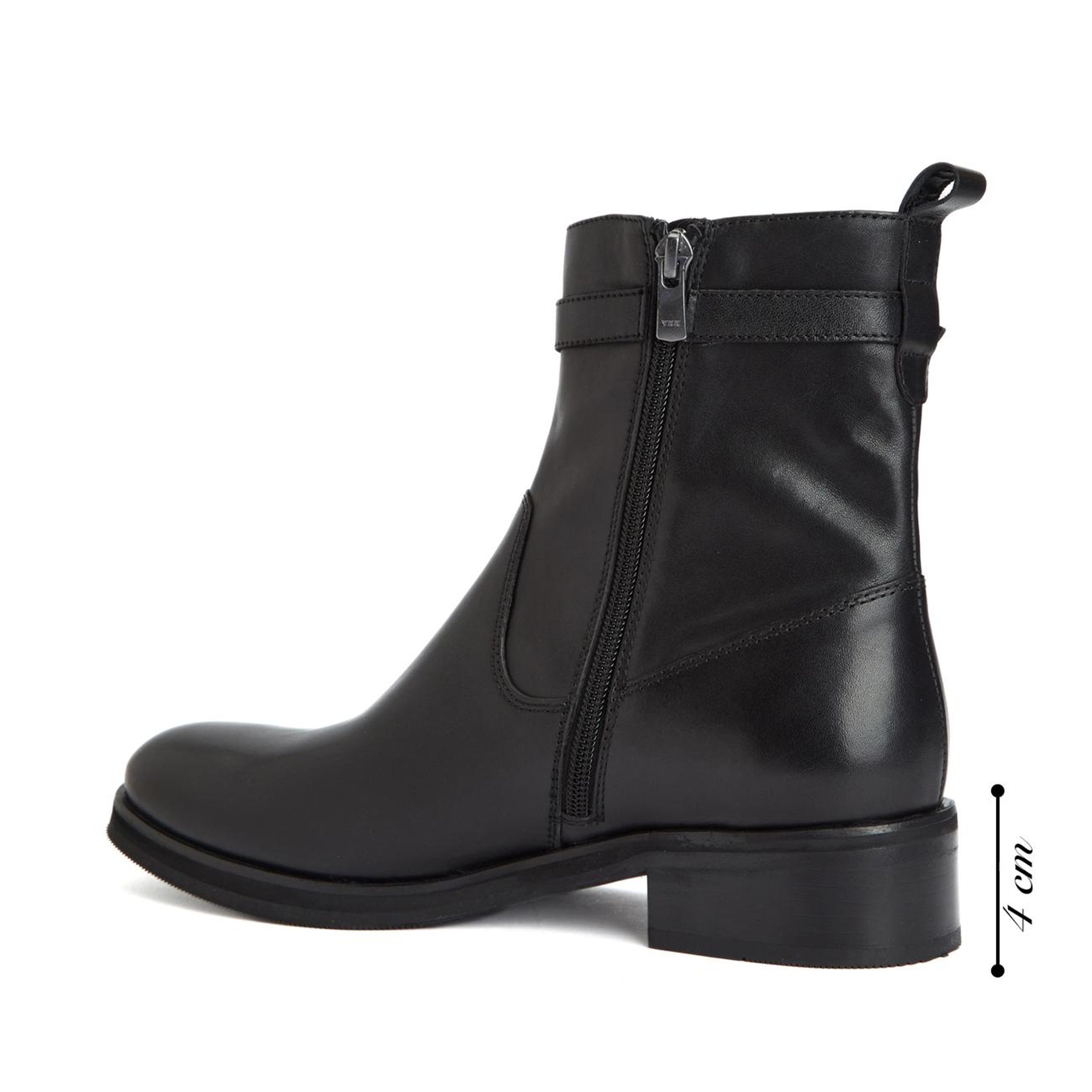 George Hogg Kadın Siyah Toka Detaylı Deri Bot